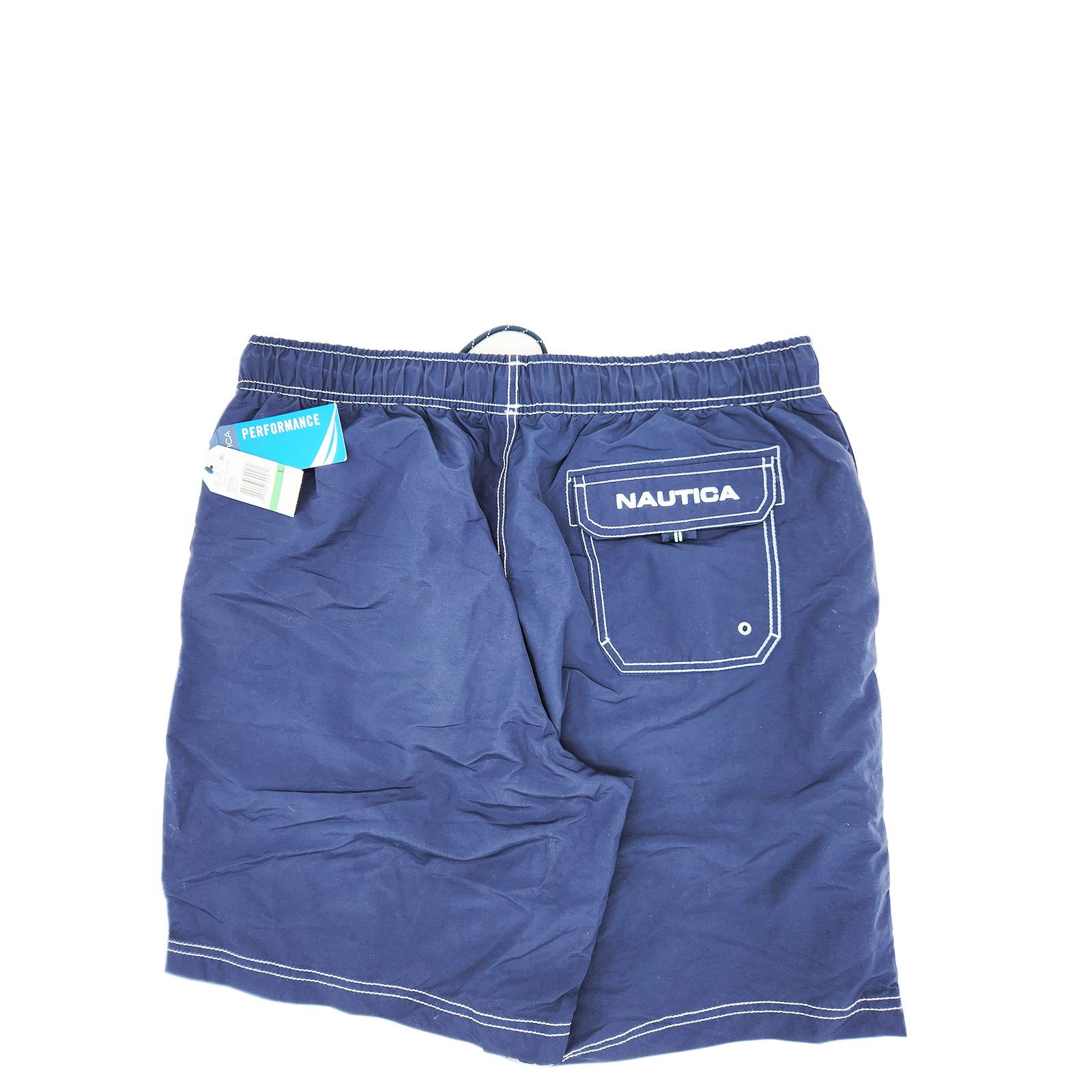 Nautica 8" Signature Quick-Dry Swim, Navy, Large