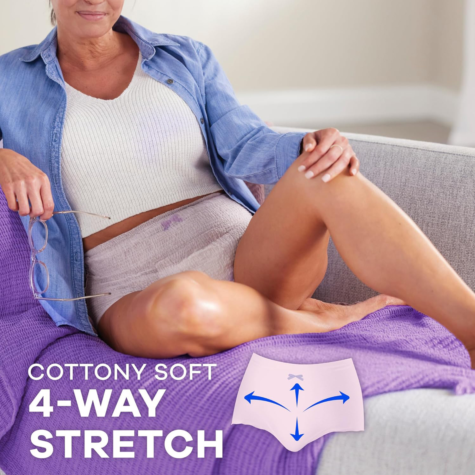 Always Discreet Adult Incontinence Underwear for Women and Postpartum Underwear, L, Up to 100% Bladder Leak Protection, 28 Count (Packaging May Vary)