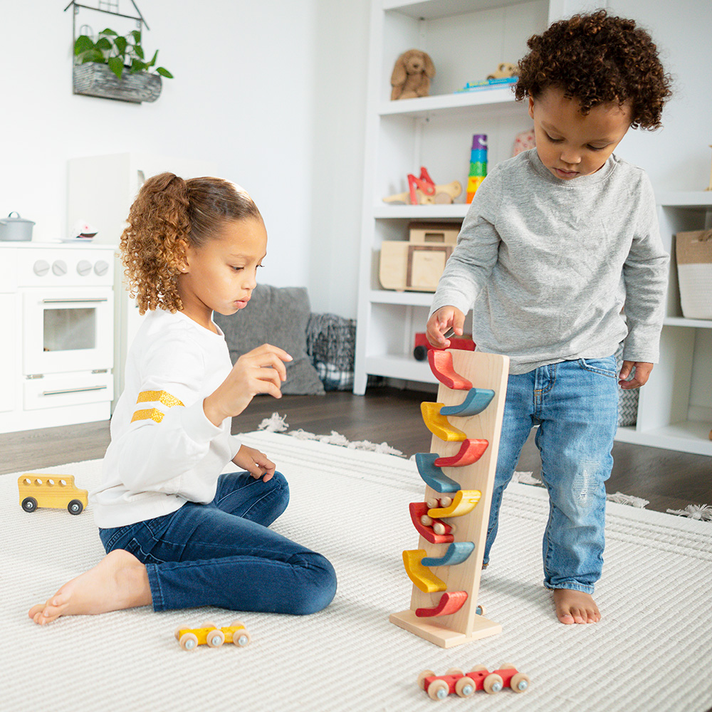 American Made Wooden Toy Mini Car Roller - Several Color Options