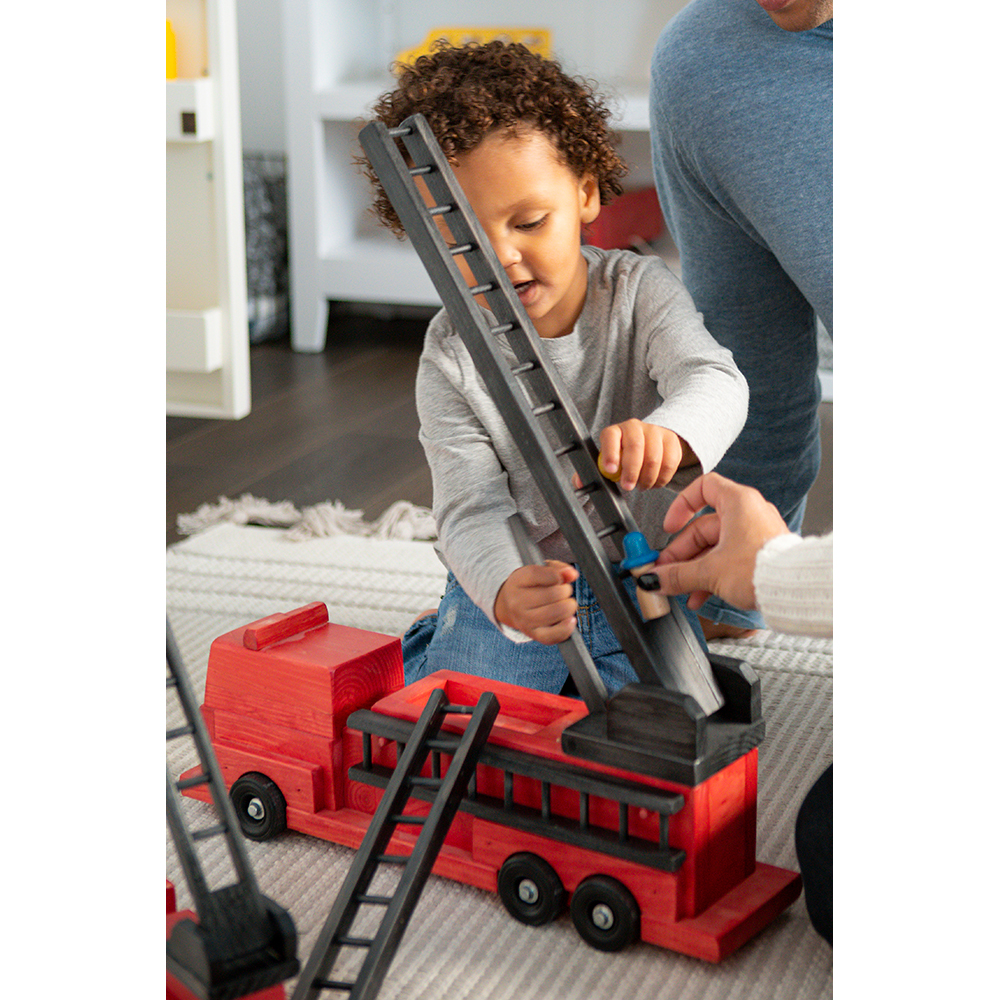 American Made Wooden Toy - Fire Truck - Several Color Options 