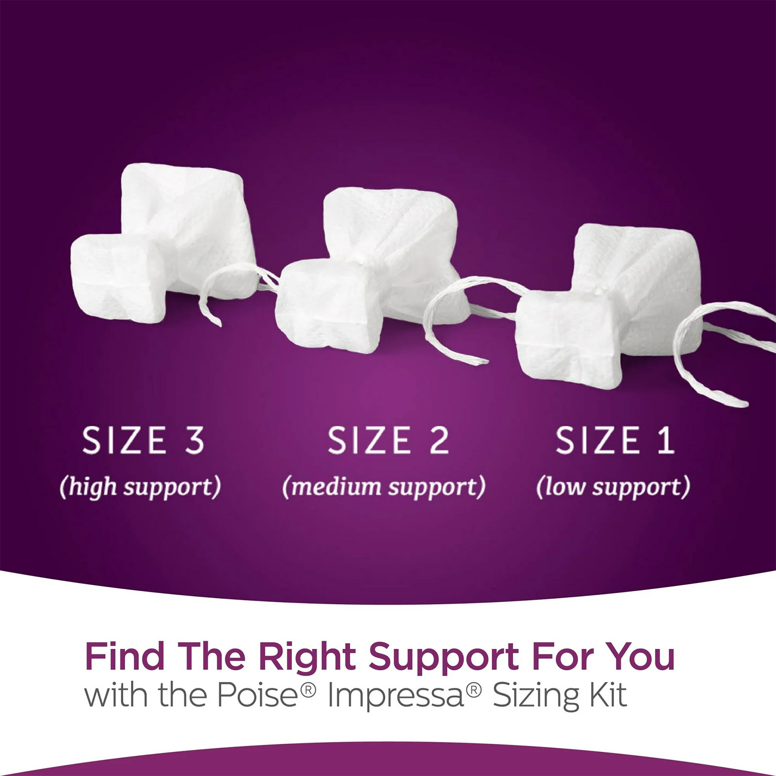 Poise Impressa Women's Incontinence Bladder Support for Women, Size 2, 21 Count