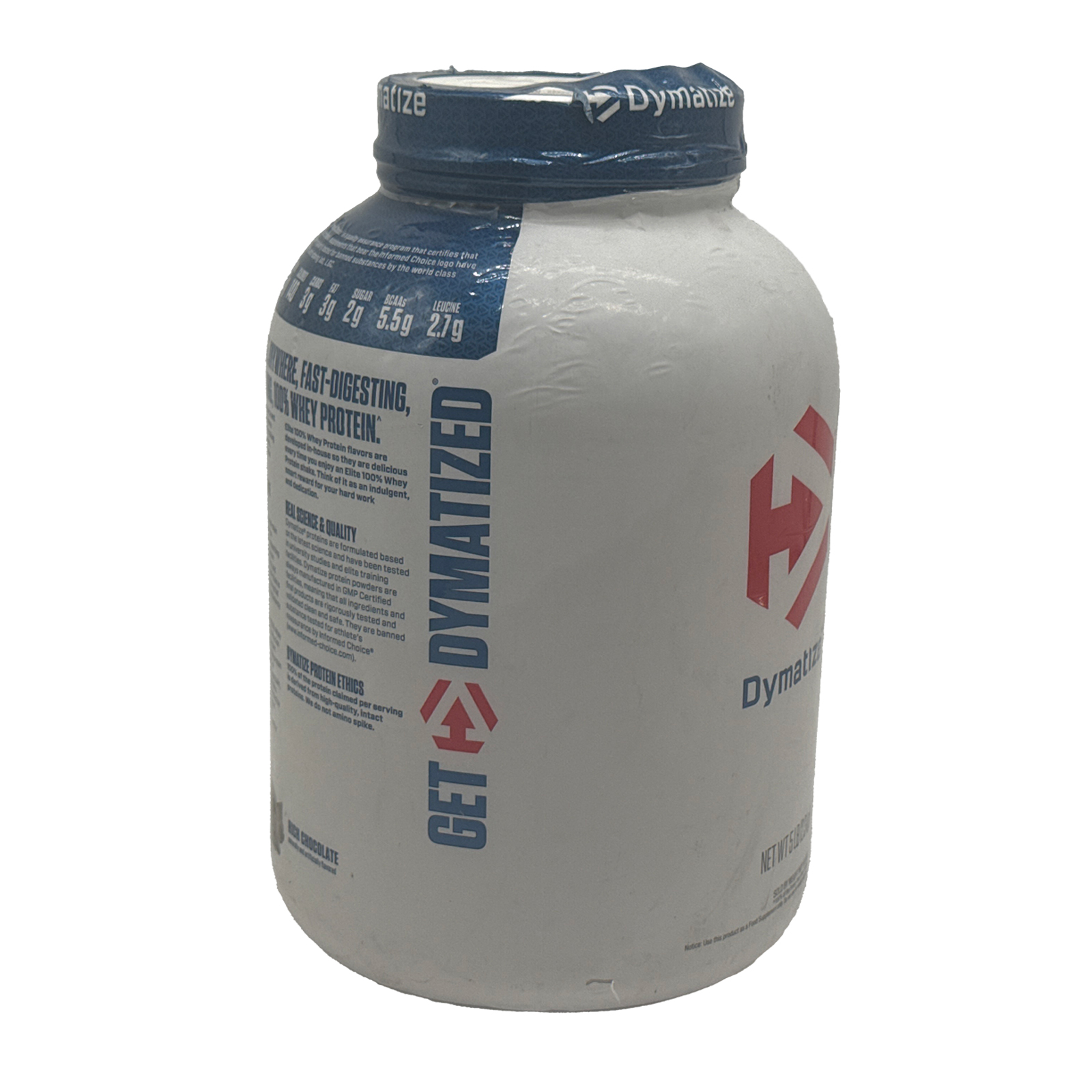Dymatize Elite 100% Whey Protein Powder - Rich Chocolate - 5 lbs - 63 Servings *** READ ***