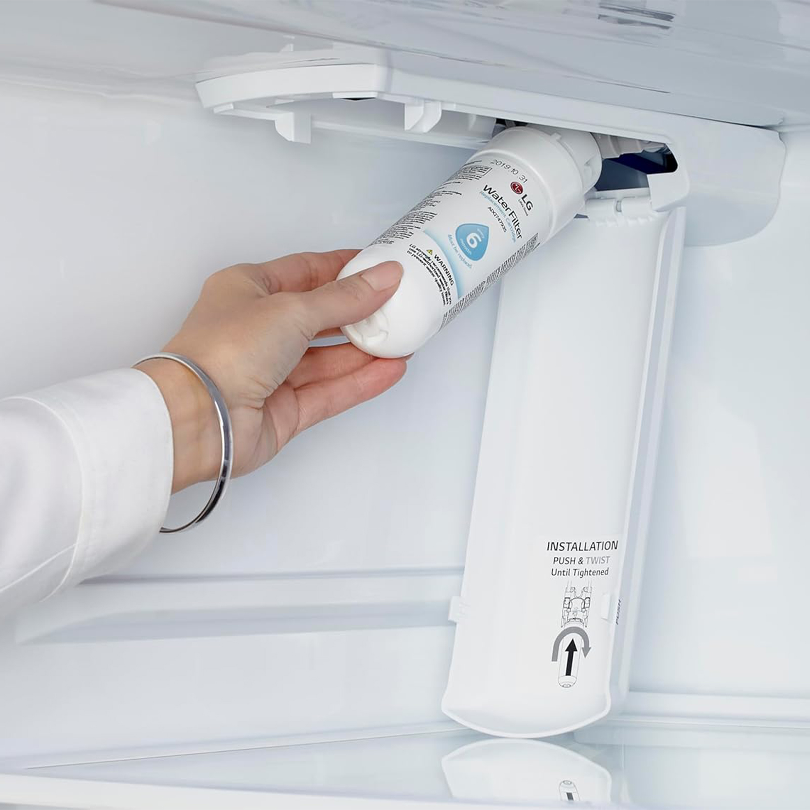 LG LT1000P - 6 Month / 200 Gallon Capacity Replacement Refrigerator Water Filter (NSF42, NSF53, and NSF401) ADQ74793501, ADQ75795105, AGF80300704, or AGF80300705 White