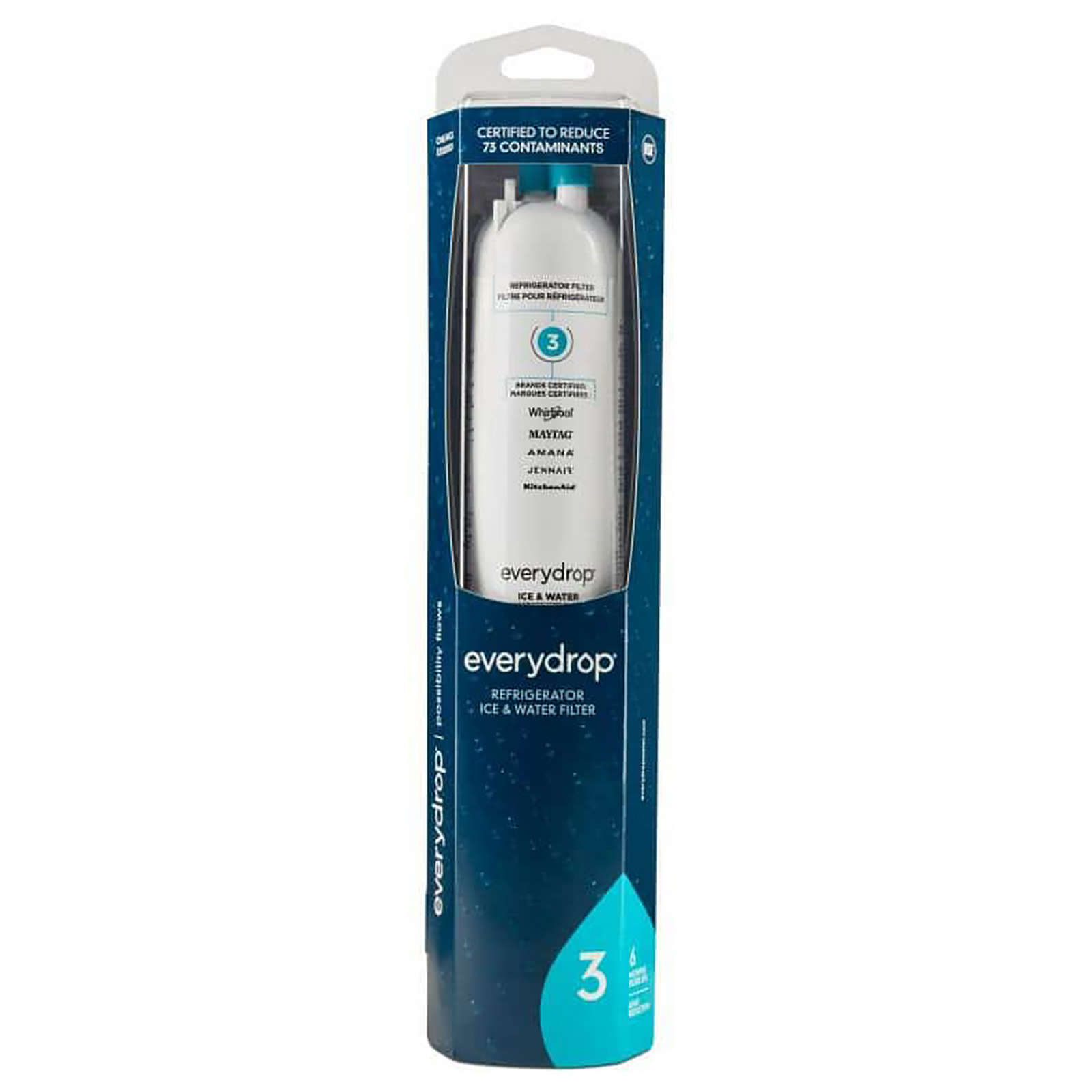 Whirlpool - everydrop 3 Ice and Water Filter - White