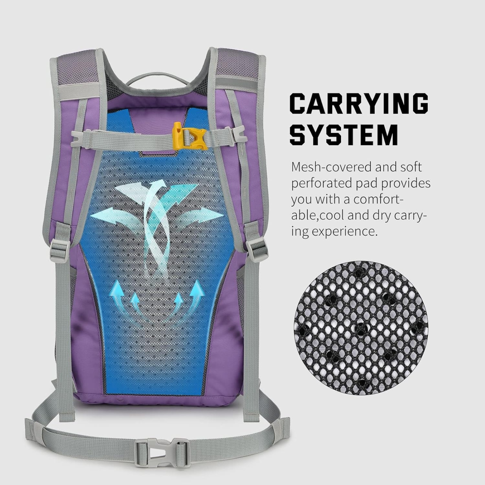 SKYSPER Small Hiking Backpack, 20L Lightweight Travel Backpacks Hiking Daypack for Women Men (Purple)