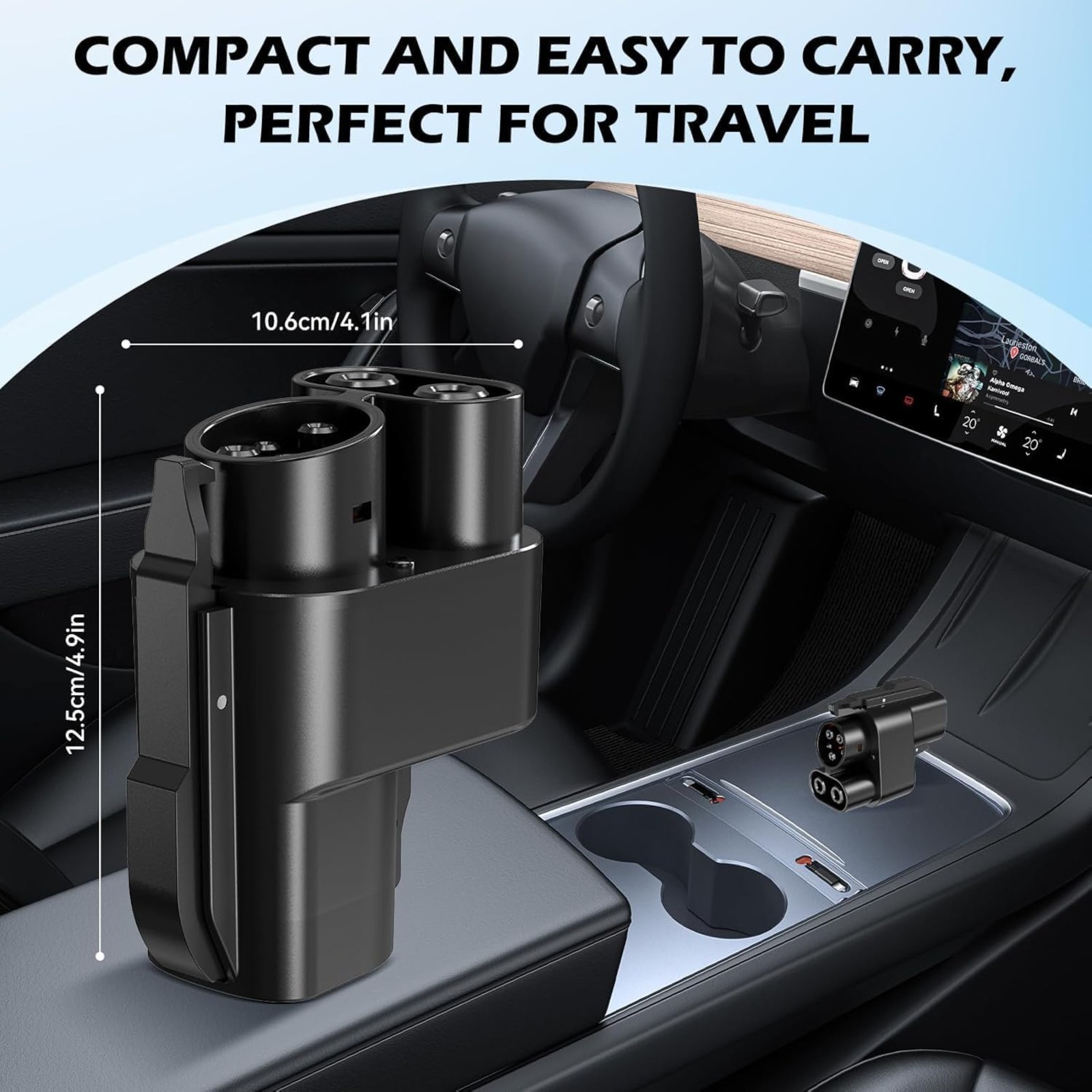 KATZEIST NACS to CCS1 Adapter for Tesla Supercharger | Fast Charge EVs 500A 1000V Max | Fits V3/V4 Stations