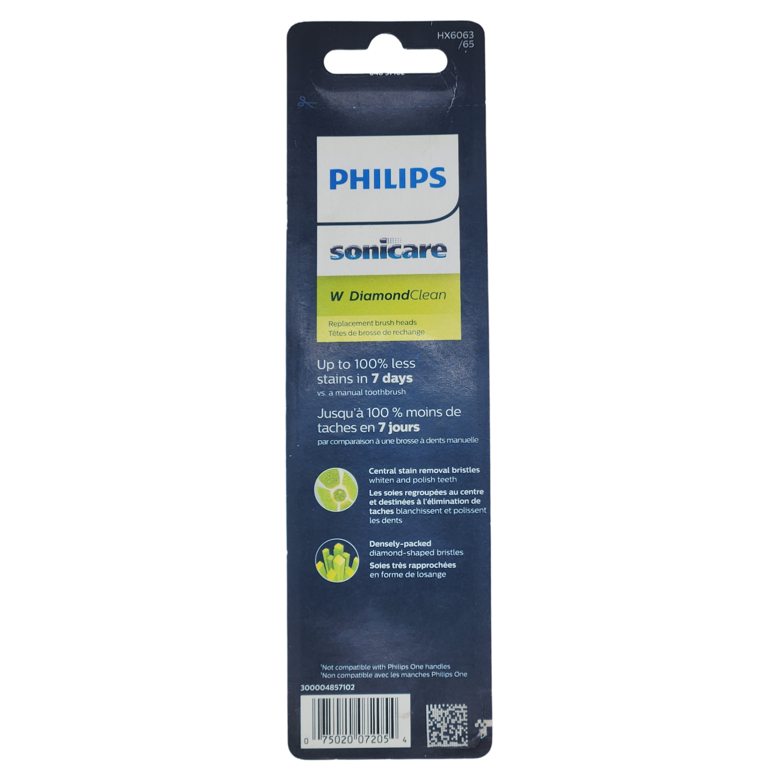 Philips Sonicare DiamondClean Replacement Electric Toothbrush Head - HX6063/65 - White - 3pk