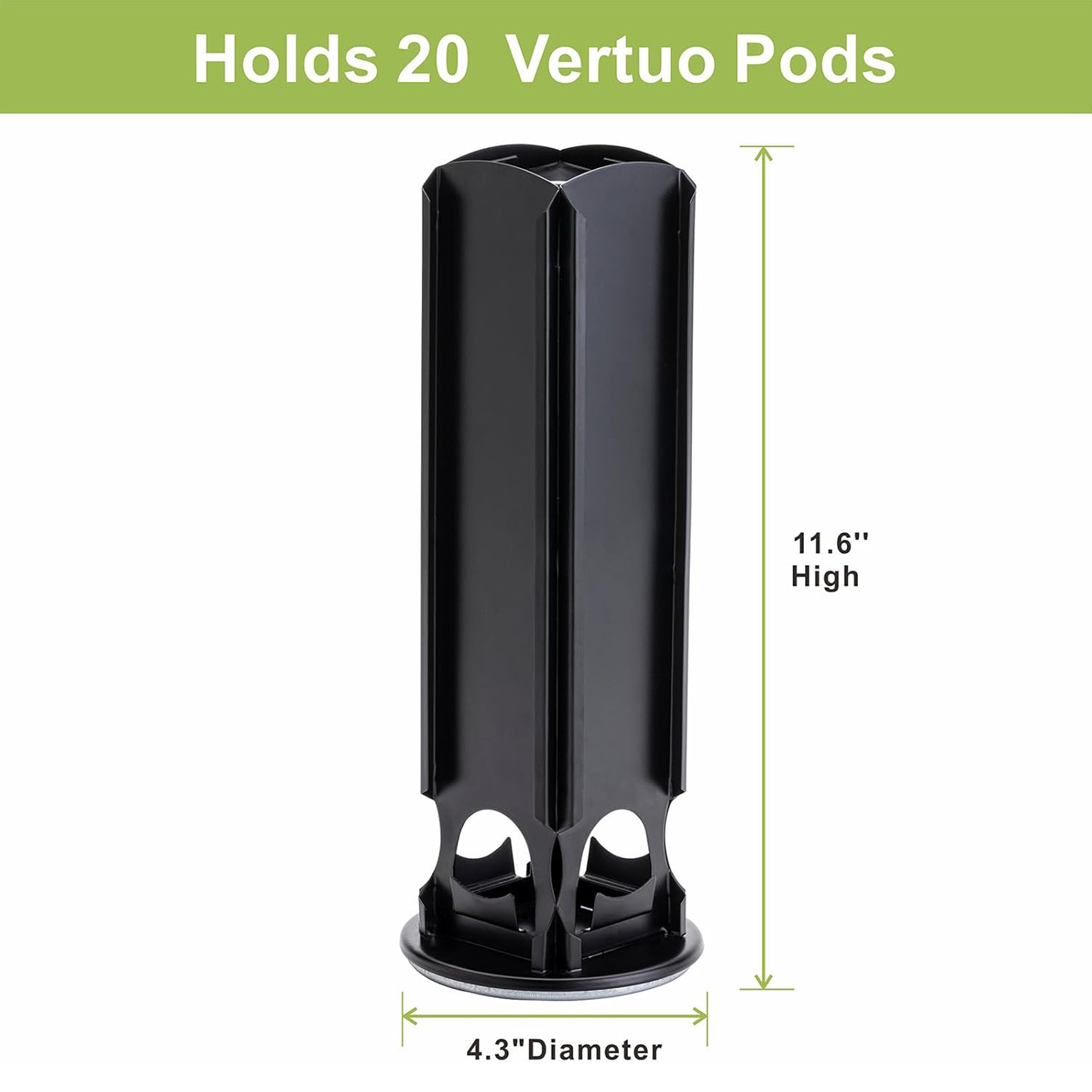 ZCDCP Nespresso Pod Holder for Vertuo Pod Holder, 20 Pods (NO BOX)
