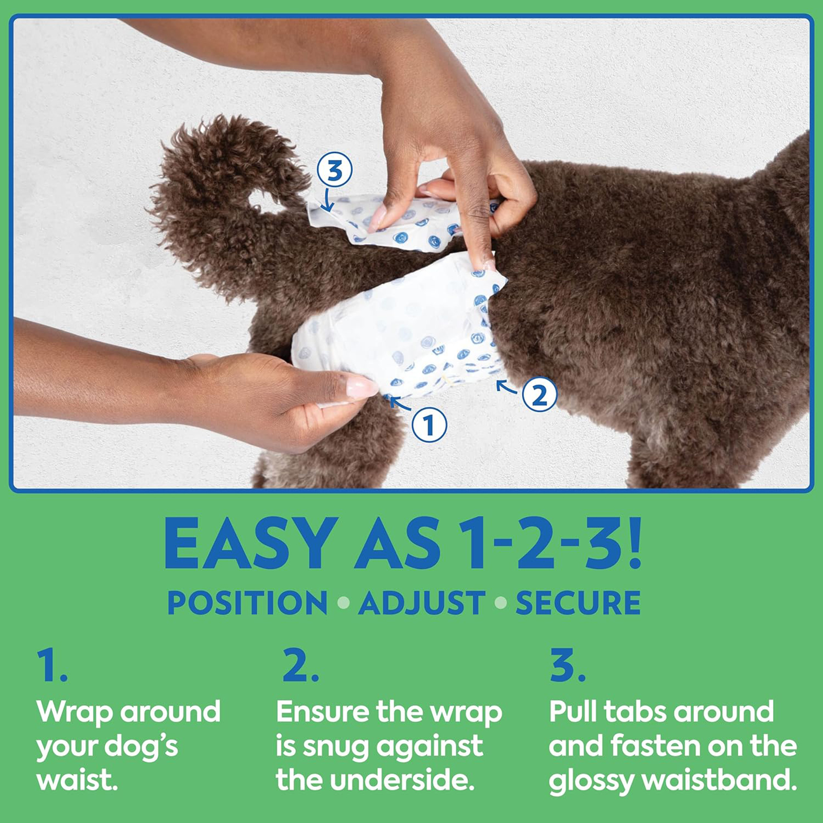 OUT! PetCare Disposable Dog Diapers Male, Puppy Belly Band, Potty Training, Doggie Diapers, Belly Bands for Male Dogs, Puppy Training, Incontinence, (XS/S, 32ct)