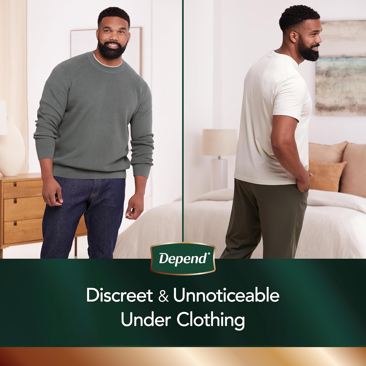 Depend Real Fit Incontinence Underwear for Men, Disposable, Maximum Absorbency, Small/Medium, Grey, 22 Count, Packaging May Vary