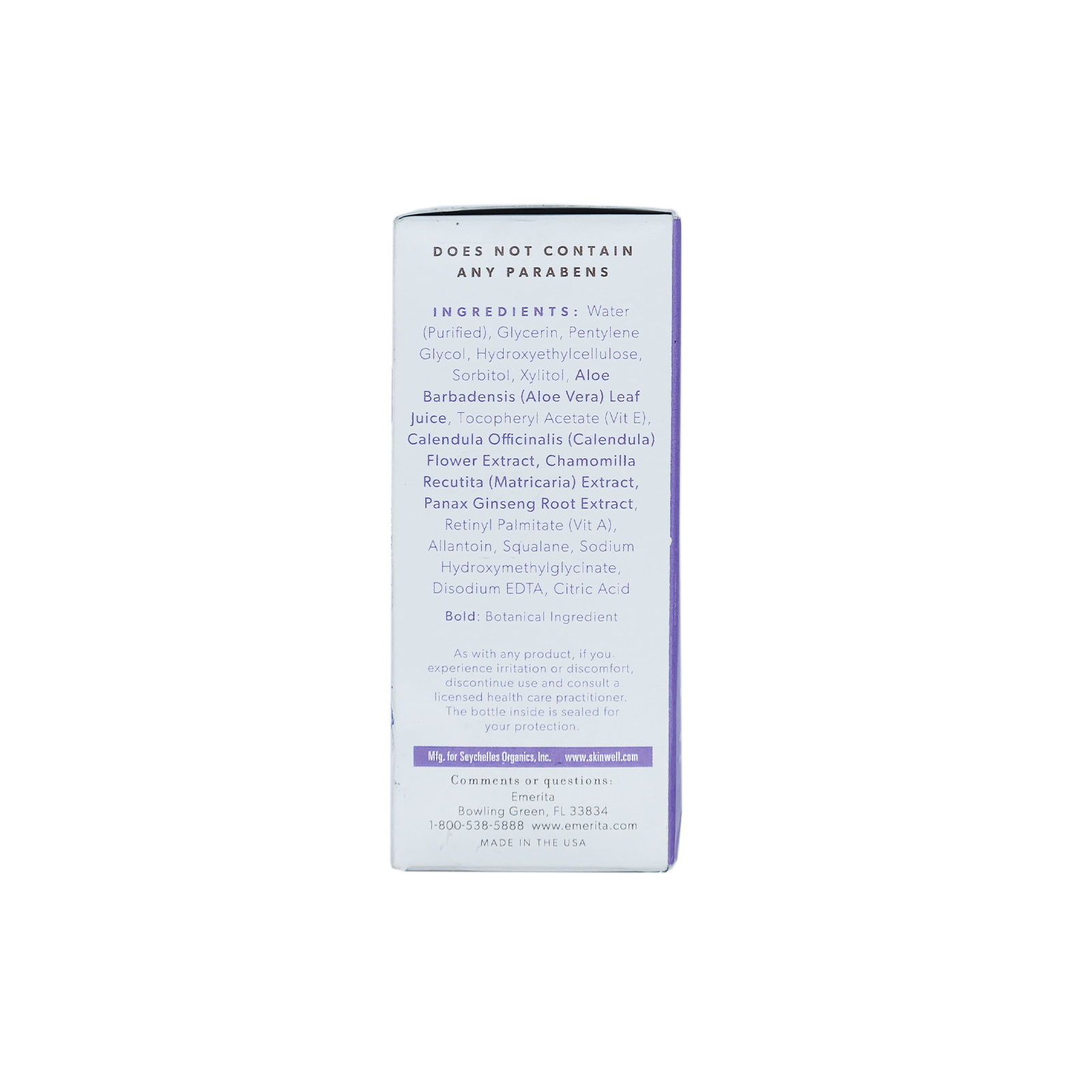 Emerita Personal Moisturizer | Intimate Skin Care for Vaginal Dryness | Water Based with Calendula & Vitamin E | 4 fl oz