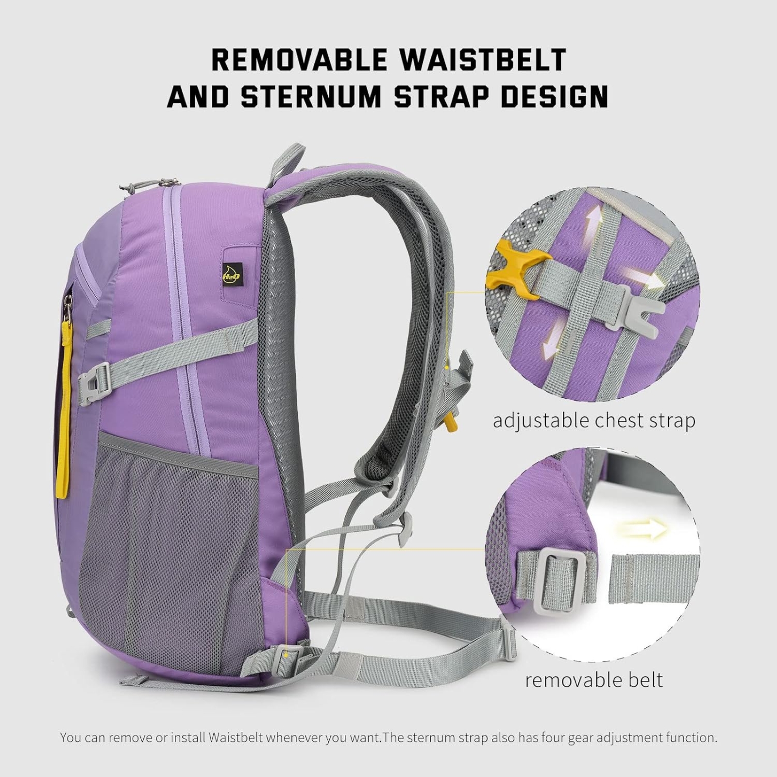 SKYSPER Small Hiking Backpack, 20L Lightweight Travel Backpacks Hiking Daypack for Women Men (Purple)