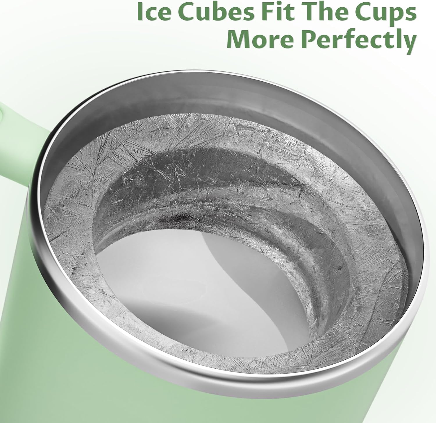 Ice Cube Tray for Tumbler Cup 40 Oz, 3 Separate Silicone Ice Mold for Stanley Cup with Lid & Tray, Easy Fill and 3-5 s Quickly De-molds Ice Maker for Whiskey, Cocktail