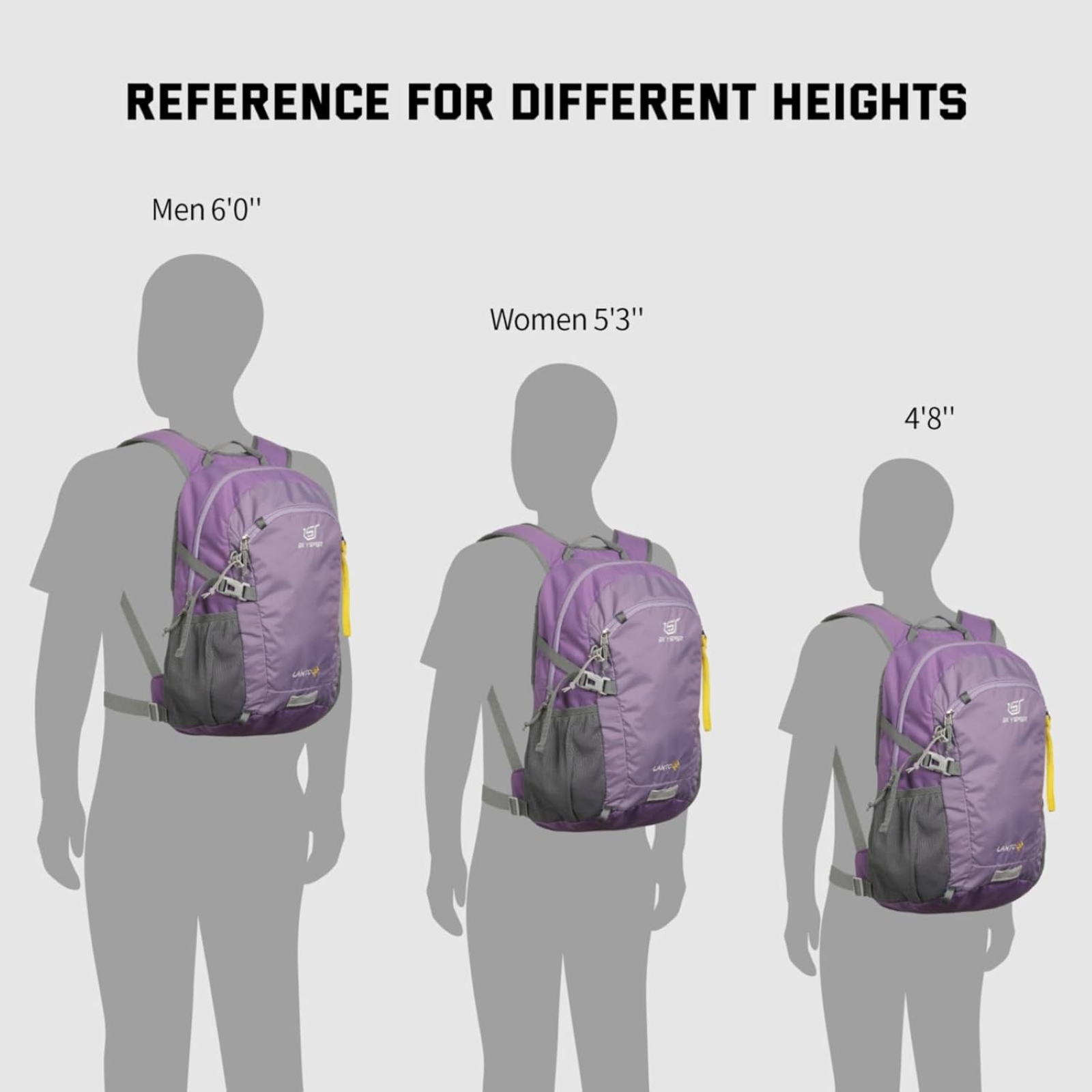 SKYSPER Small Hiking Backpack, 20L Lightweight Travel Backpacks Hiking Daypack for Women Men (Purple)