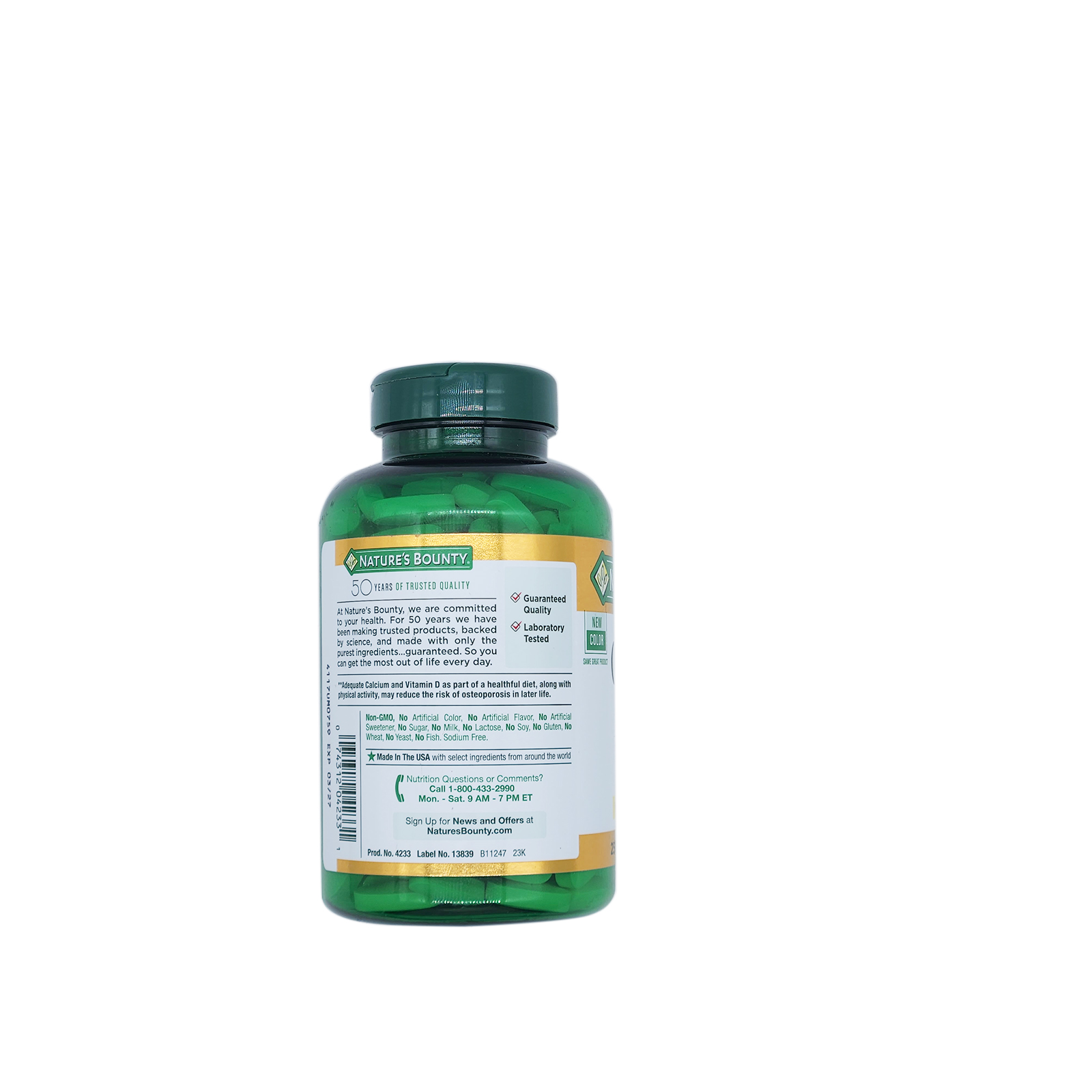 Nature's Bounty Calcium 600 + Vitamin D3 Tablets 600 Mg 250 Ct