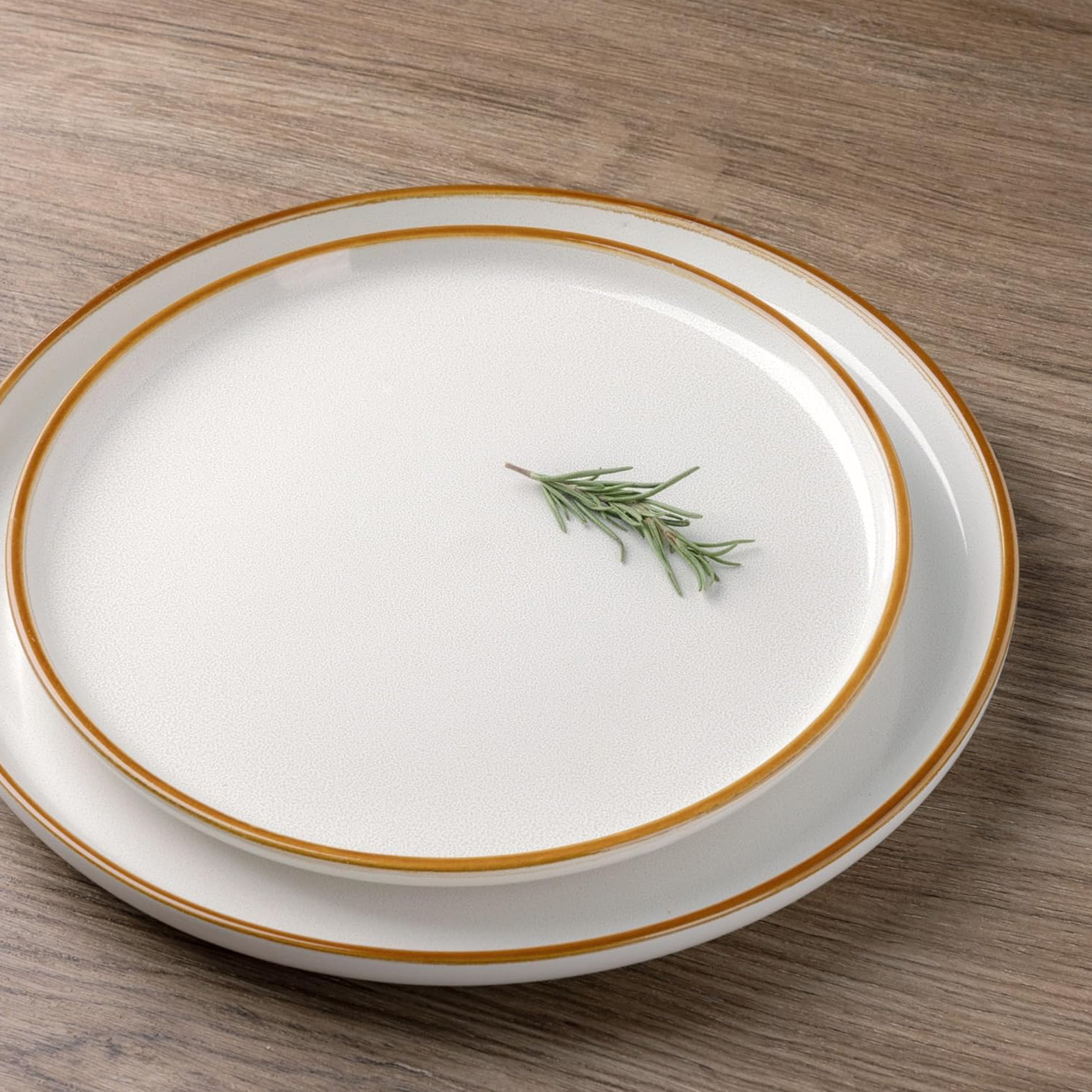 GBHOME Ceramic Dinnerware Sets for 4, 12 Pieces Stoneware Plates and Bowls Sets, Scratch Resistant Dishes, Dishwasher & Microwave Safe, Reactive Glaze-White
