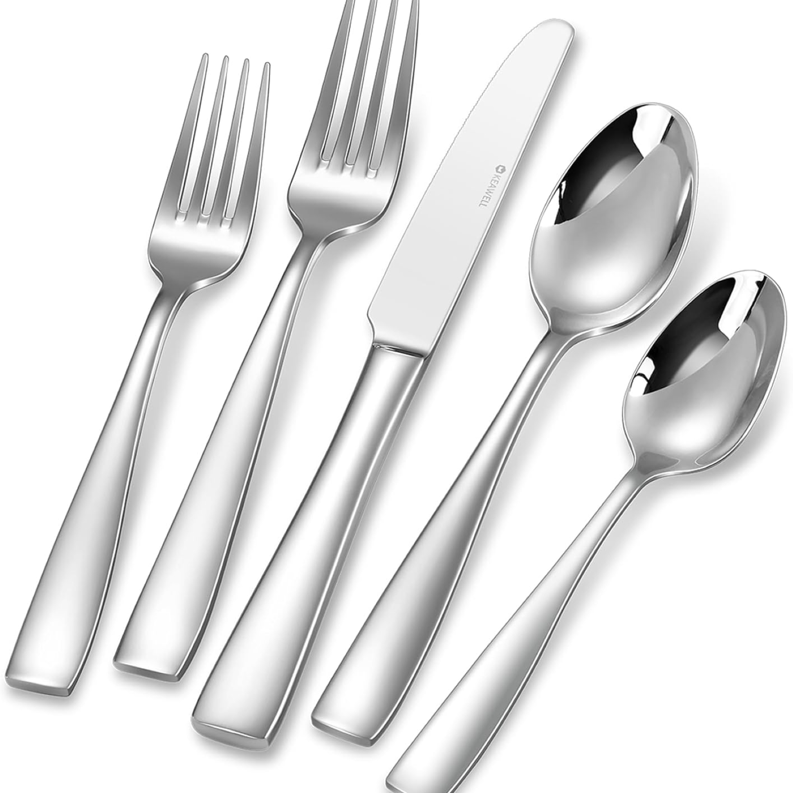 KEAWELL Premium 20/45/65 Piece Louis Silverware Set, 18/10 Stainless Steel, Service for 4/8/12, Fine Flatware Set, Dishwasher Safe (65)