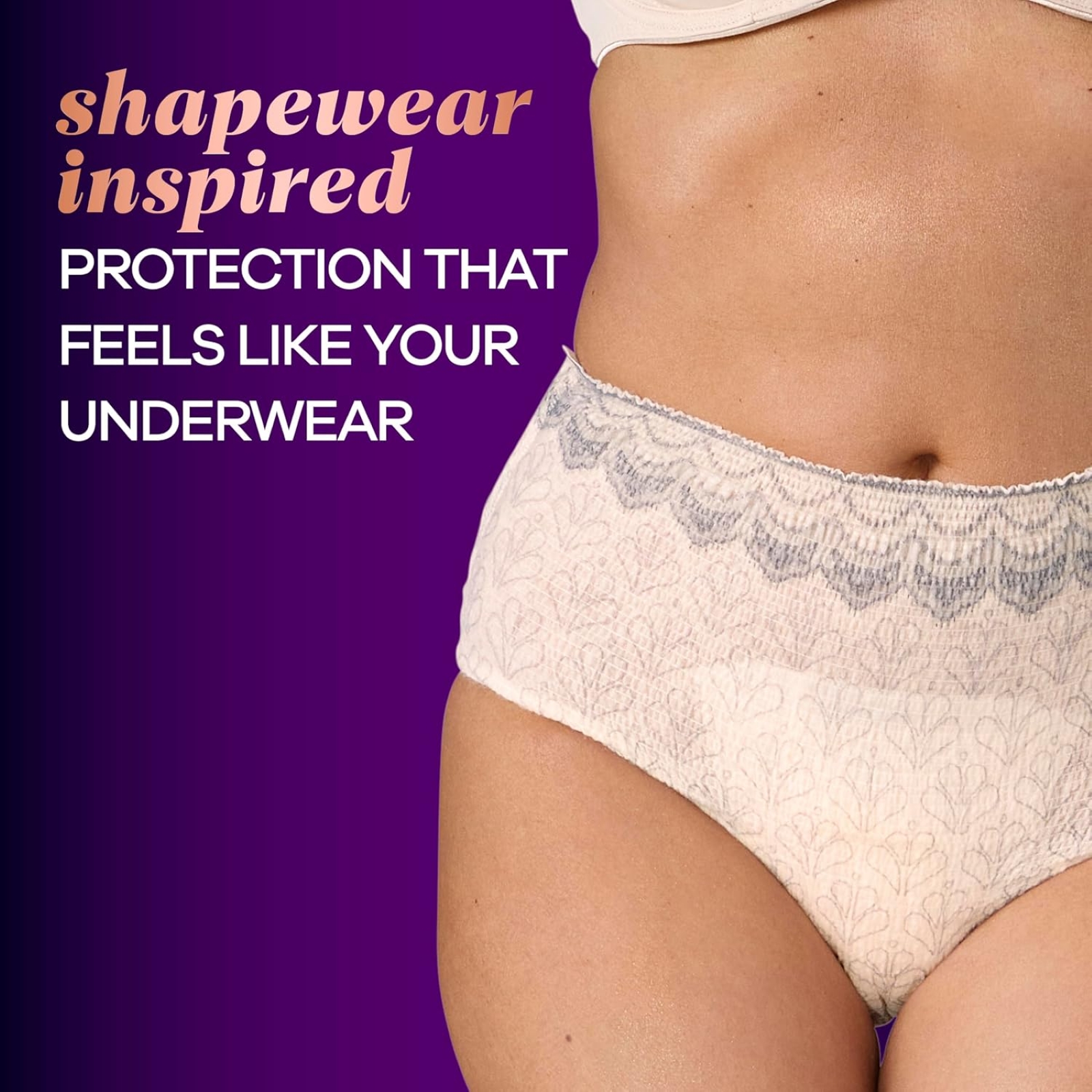 Always Discreet Boutique Incontinence and Postpartum Underwear for Women, Maximum Protection, S/M, Rosy, 20 Count (Packaging May Vary)