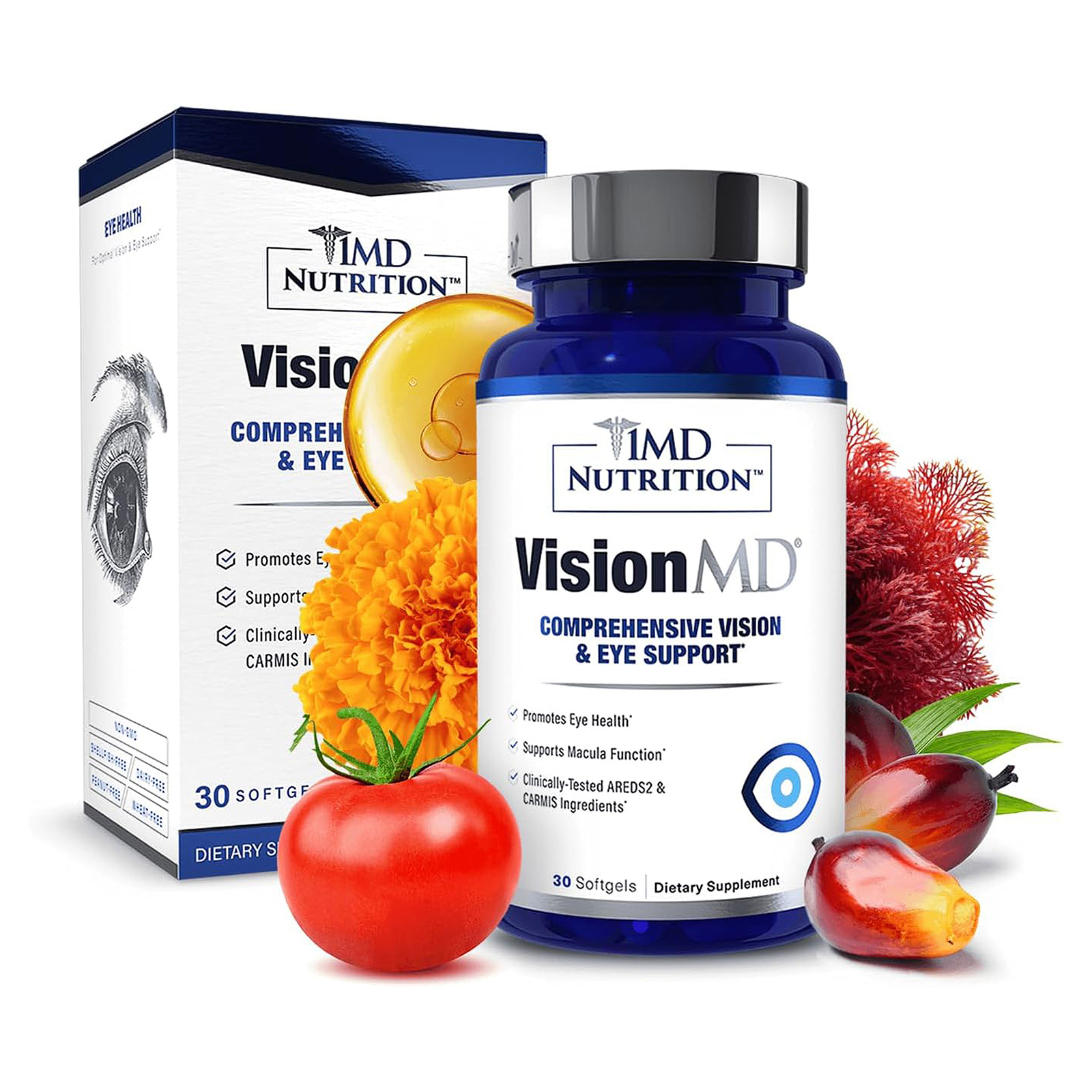 1MD Nutrition VisionMD Eye Vitamin CARMIS, Eye Supplement for Adults 30 Softgels