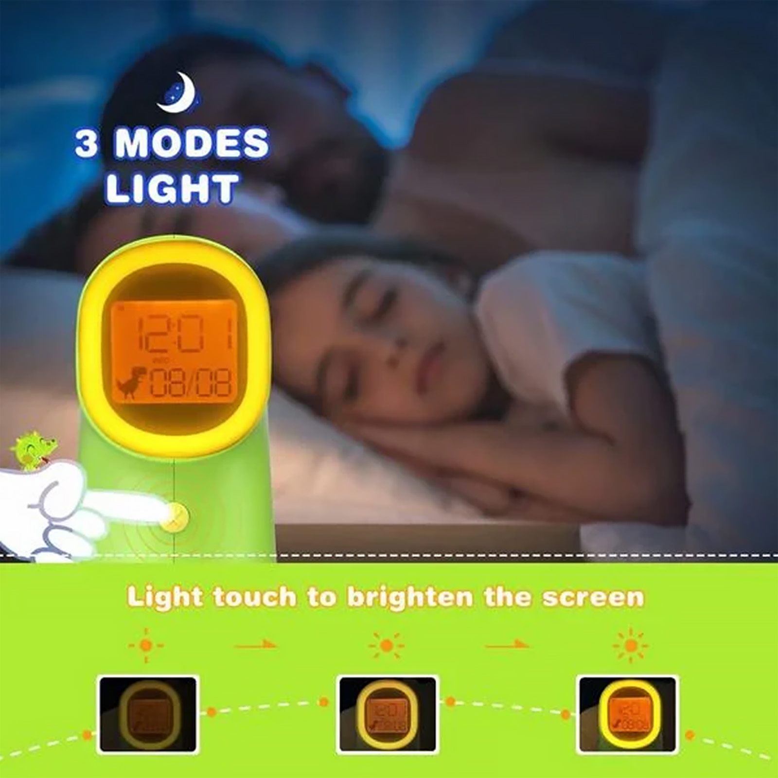 Mpow LED Digital Alarm Clock for Kids with Night Light, Children’s Sleep Trainer