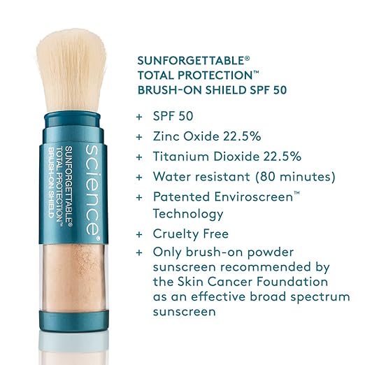 Colorescience Brush-On Sunscreen Mineral Powder for Sensitive Skin  Tan Multipack