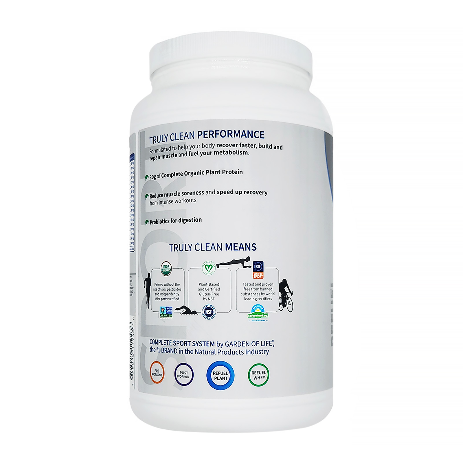 Garden of Life Sport Organic Plant-Based Protein Vanilla 28.4 Oz Powder