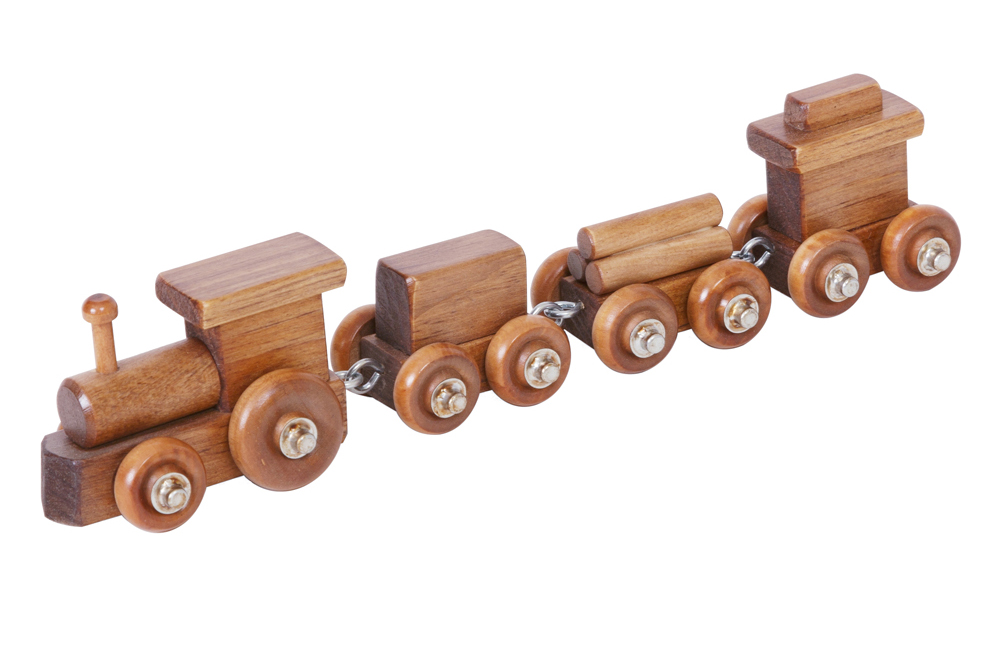 American Made Wooden Toy Train - Small - Several Color Options