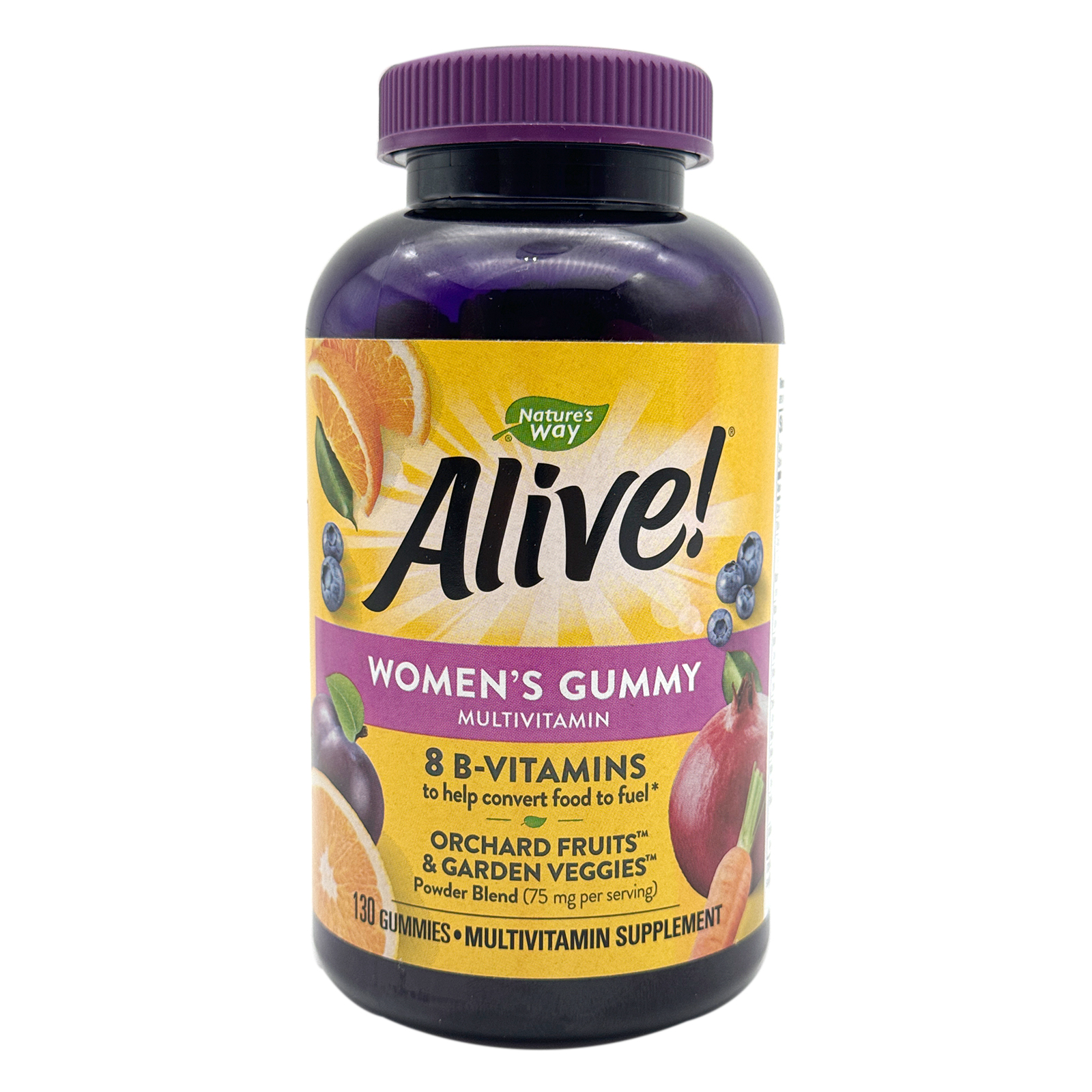 Nature's Way Alive! Women's Daily Gummy Multivitamin - 16 Vitamins & Minerals - Mixed Berry Flavored - 130 Gummies