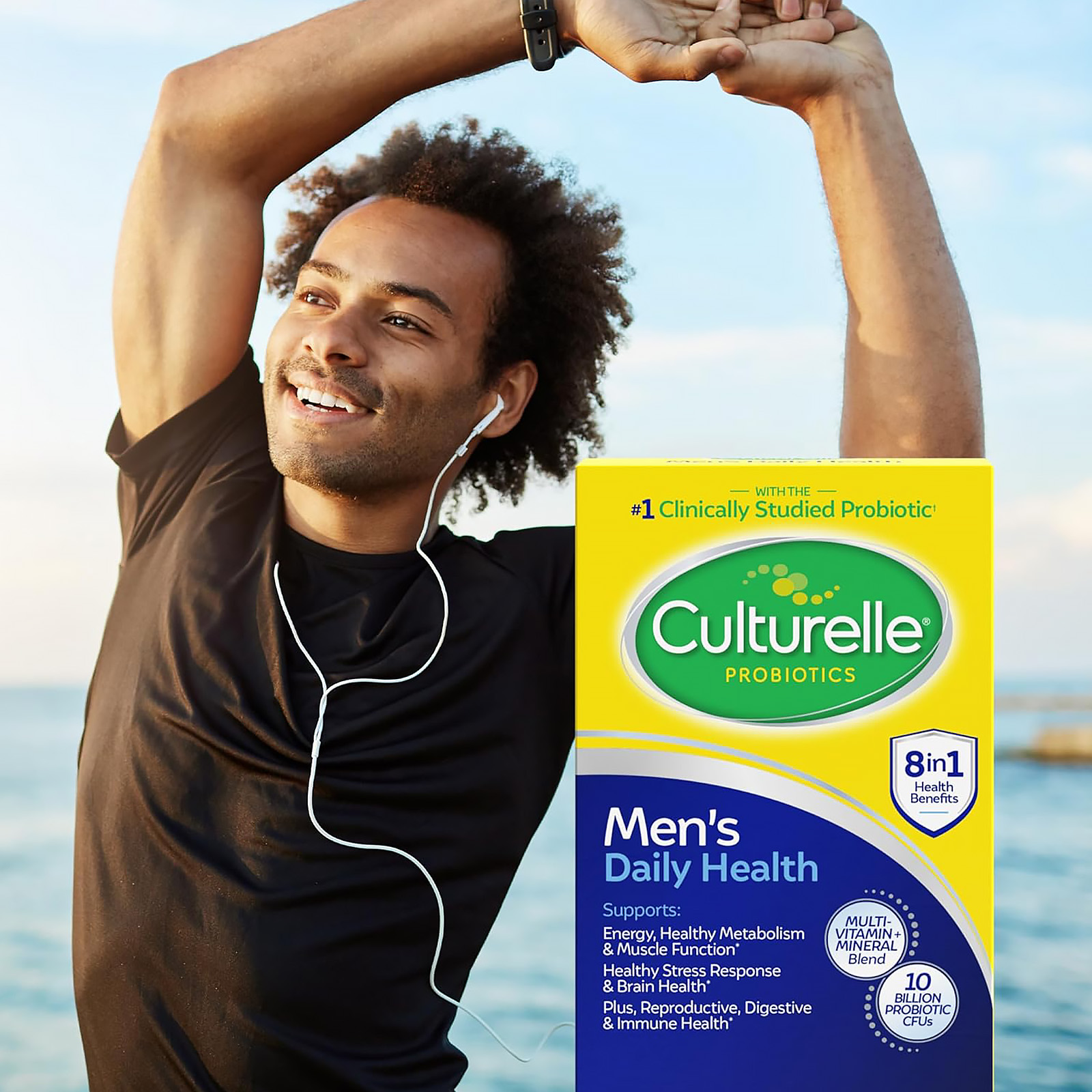 Culturelle Men's Daily Health Probiotics, Supports Digestive and Immune Health, 30 Count