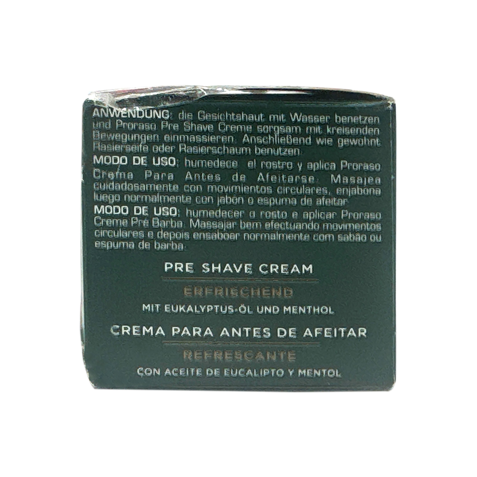 Proraso Pre-Shave Conditioning Cream for Men, Refreshing and Toning with Menthol and Eucalyptus Oil, 3.6 oz