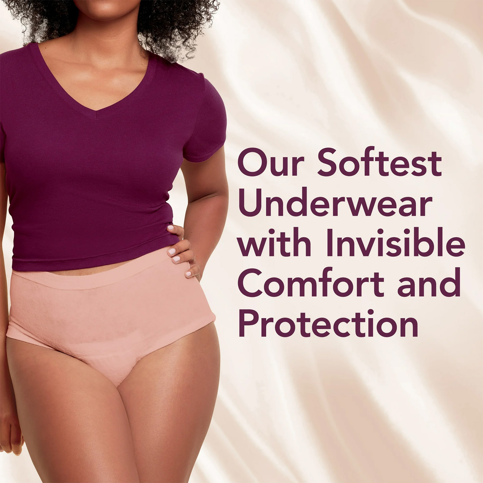 Depend Silhouette Women’s Incontinence/Postpartum Underwear, M, 14 Count