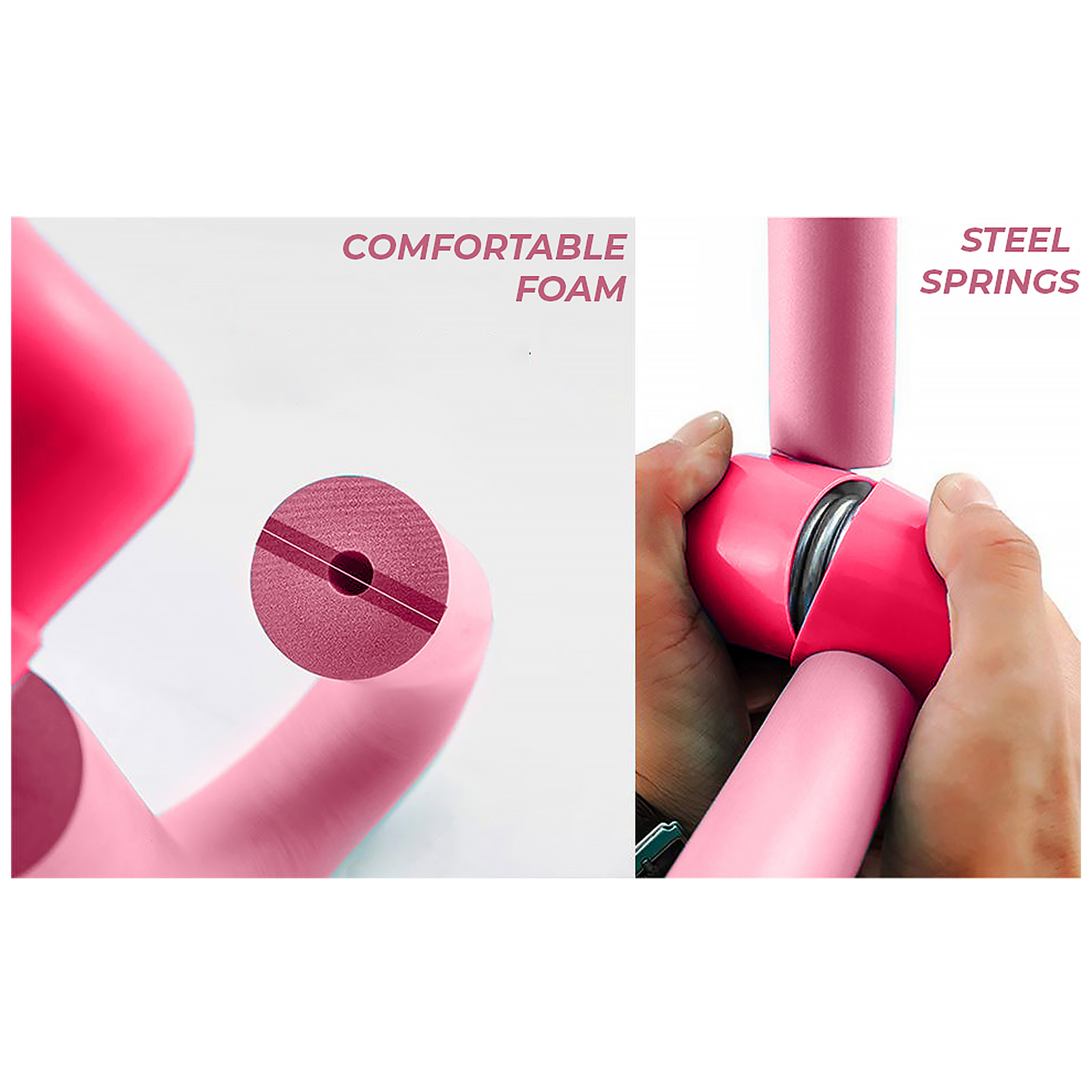 Thigh Exerciser | Multifunction Thigh Workout Reducer | Hip and Pelvis Trainer for Women,(Pink)