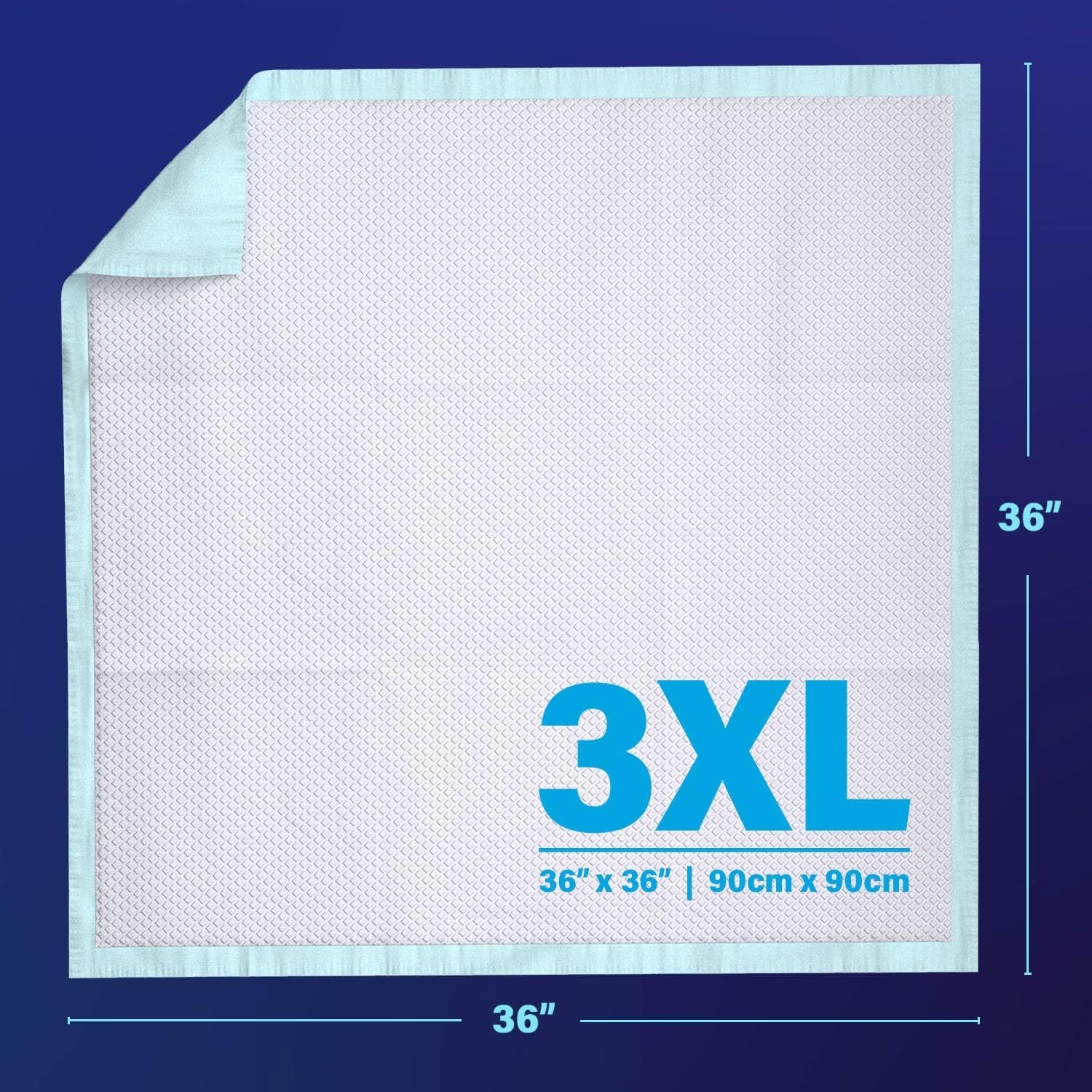 50 x PULP Premium Incontinence Bed Pads 36" x 36" | Extra Large Disposable Underpads | Heavy Duty & Ultra Absorbent Leak Proof Chucks Pads for Adults, Children, Babies & Pets | FSA & HSA Eligible