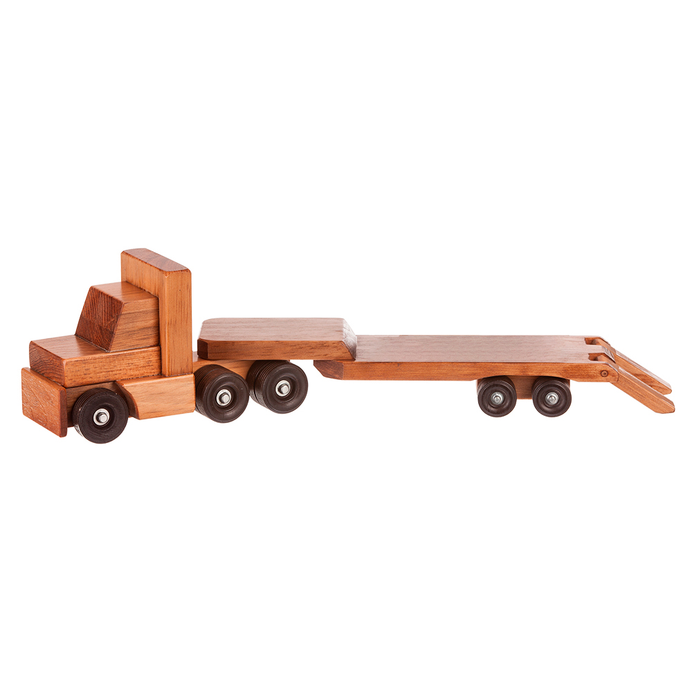 American Made Wooden Toy Truck - Low Boy