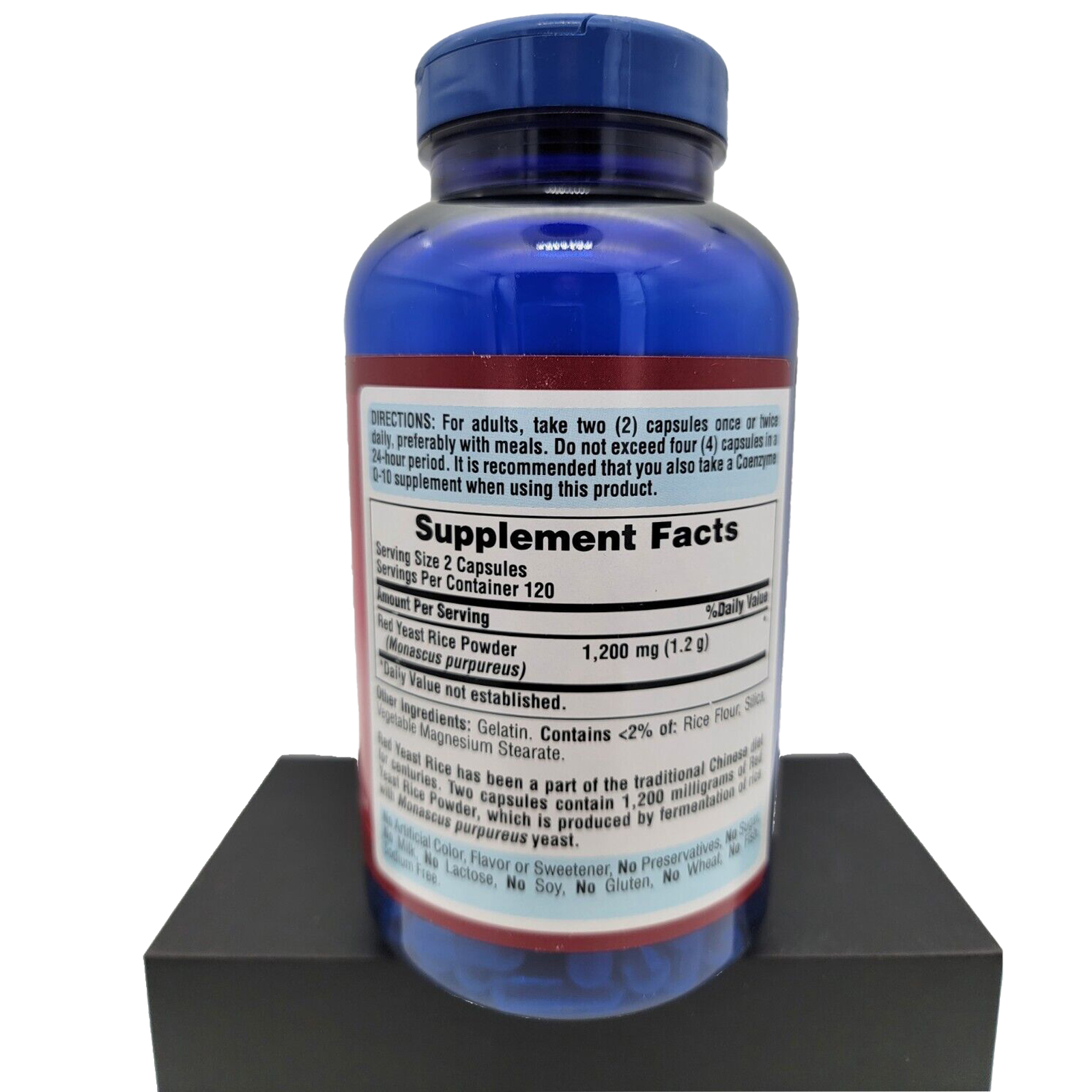 Puritan's Pride Red Yeast Rice 600 mg 240 Capsules