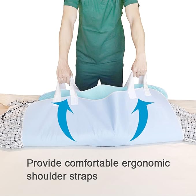 AGOOLIIU 2 Pack Bed Pads for Incontinence Positioning Bed Pad with Handles for Lift and Transfer Reusable Waterproof Bed Pads Washable Incontinence Bed Pads for Elderly Hospital Home Care 36” × 34”