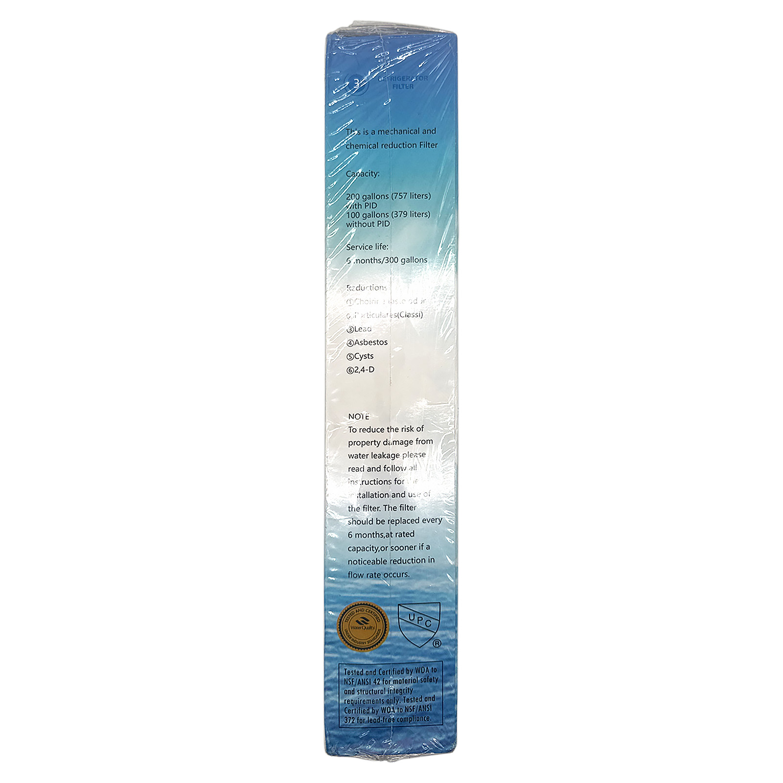 (3 Pack) FENJIKOL Refrigerator Water Filter, Compatible with 4396841, EDR3RXD1, KAD3RXD1, WHR3RXD1, 4396841, 4396710, Filter 3, 46-9083,46-9030, 9030, 9083 Refrigerator Water Filter