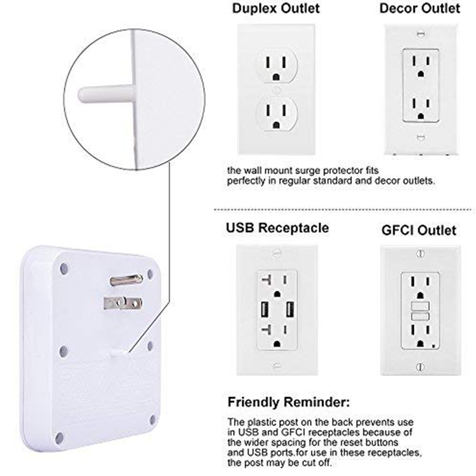 KMC Smart Tap, 4-Outlet Smart Plug WiFi Outlet Wall Tap, Energy Monitoring, Works with Alexa and Google Home, Remote Control Your Devices from Anywhere, No Hub Required, ETL Certified, White