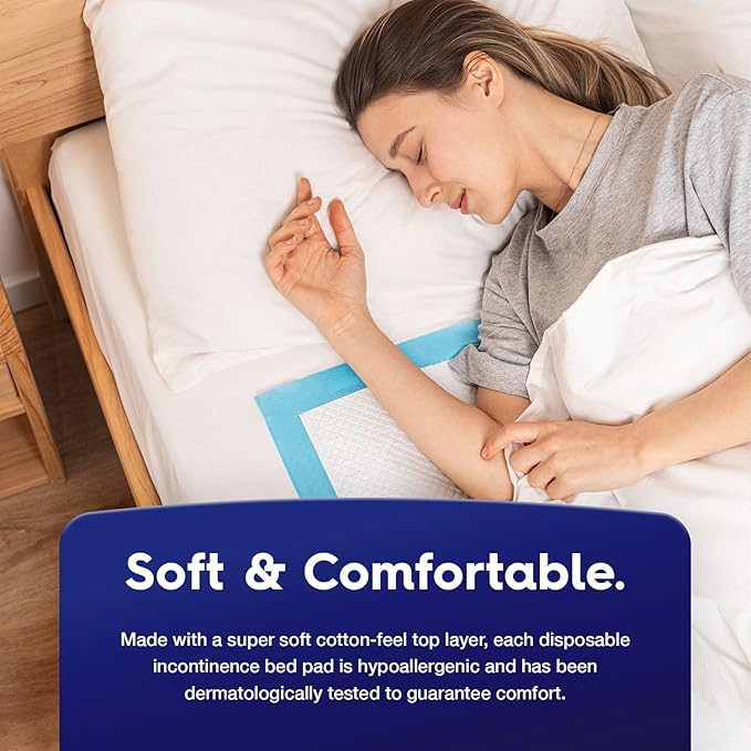 50 x PULP Premium Incontinence Bed Pads 36" x 36" | Extra Large Disposable Underpads | Heavy Duty & Ultra Absorbent Leak Proof Chucks Pads for Adults, Children, Babies & Pets | FSA & HSA Eligible