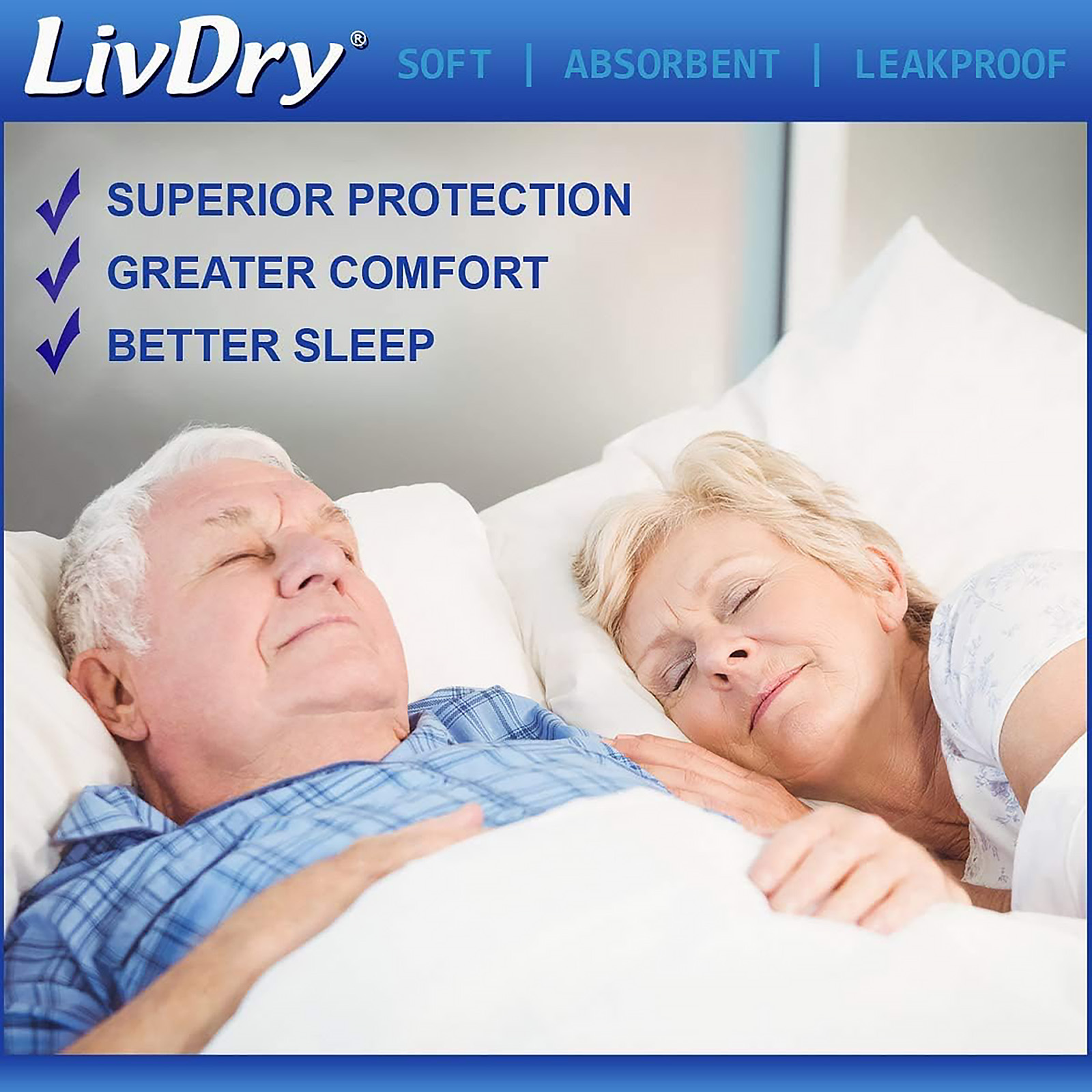 LivDry Overnight Adult Incontinence Underwear: Leak Protection, XXX-L, 40 Count