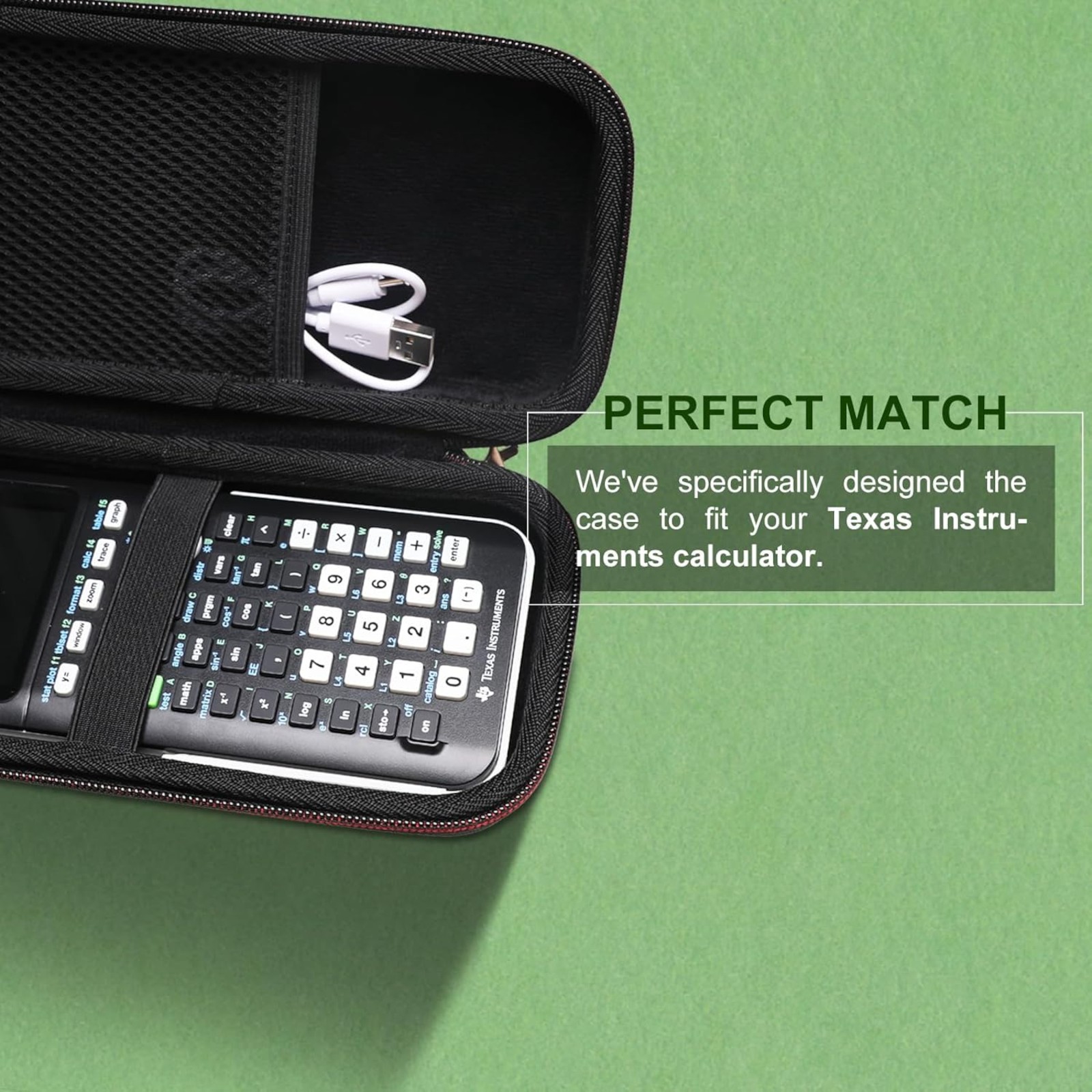 LTGEM Case Compatible with Texas Instruments Pro Graphing Calculator, Red(Case Only)
