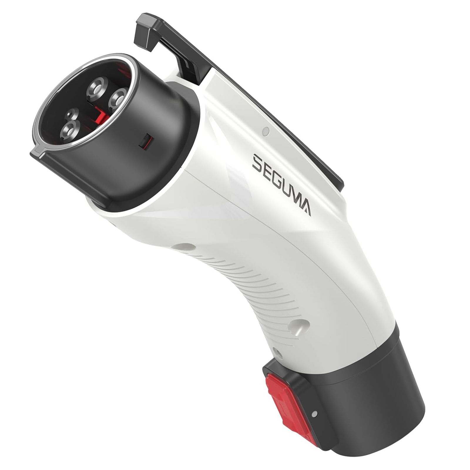 Seguma - Tesla to J1772 EV Charging Adapter, 60A 250V w/ Lock, White