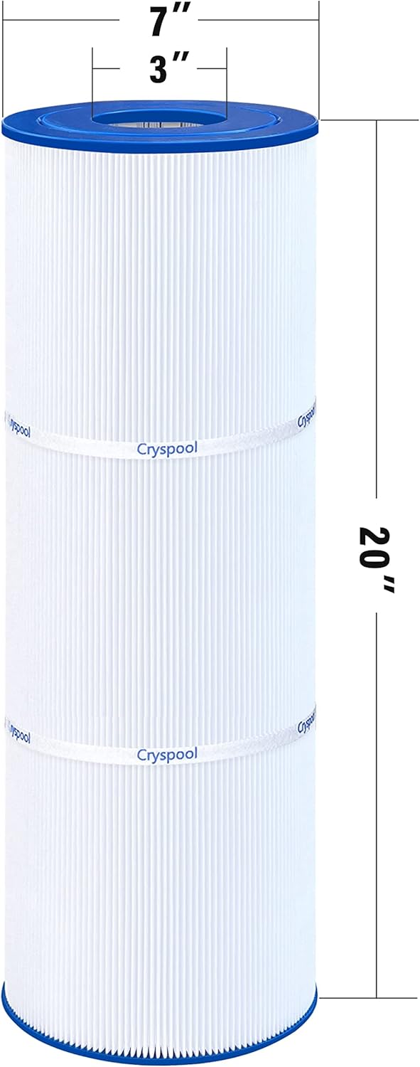 Cryspool 07069 Filter Compatible with Clean & Clear Plus 320, CCP320, PCC80-PAK4, R173573, 817-0081, C-7470, FC-1976, 4×80 Sq. Ft Pool Filter Cartridge, 4 Pack