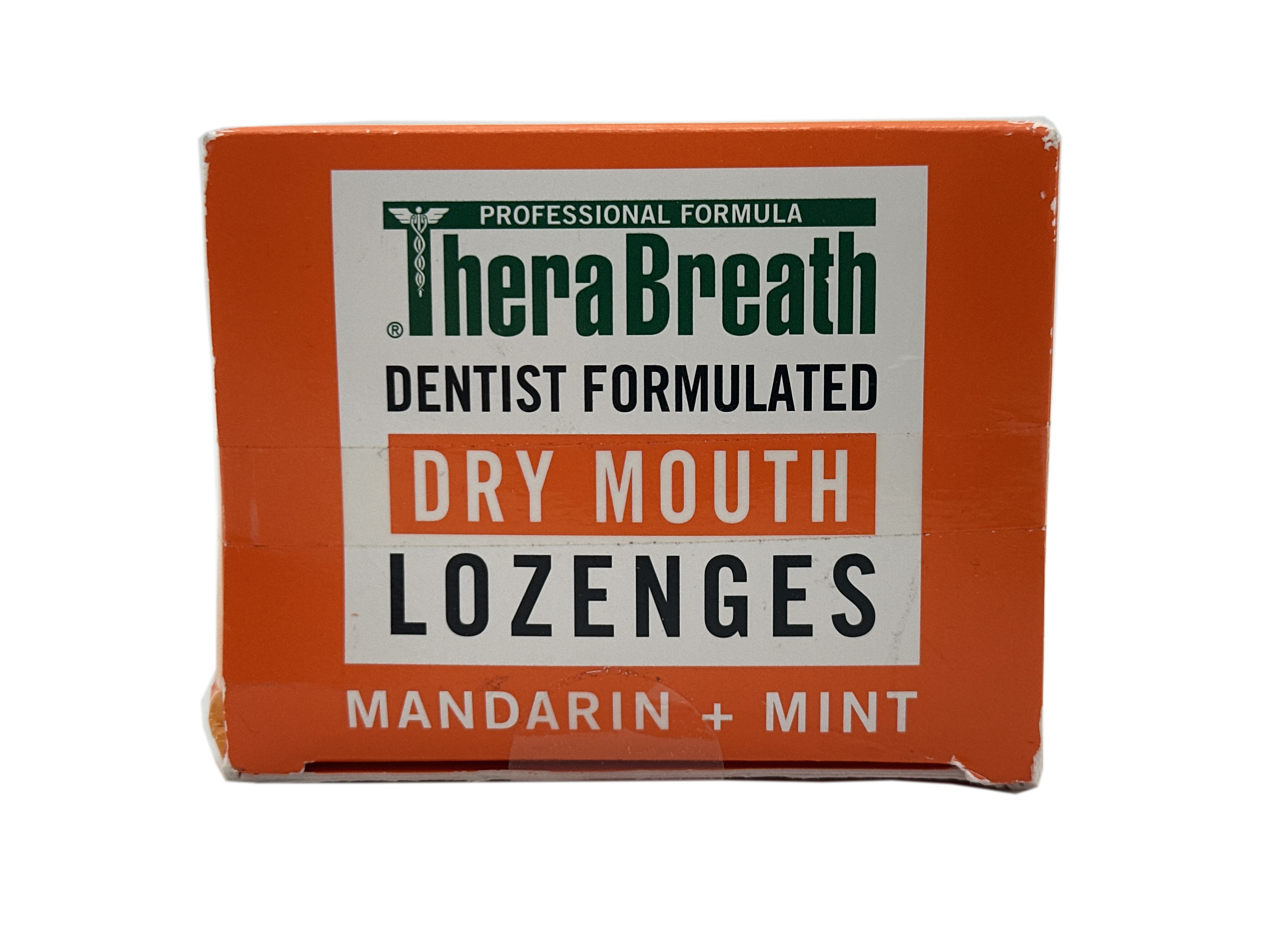 TheraBreath Dentist Formulated Dry Mouth Lozenges, Mandarin + Mint, 100 Sugar Free Lozenges