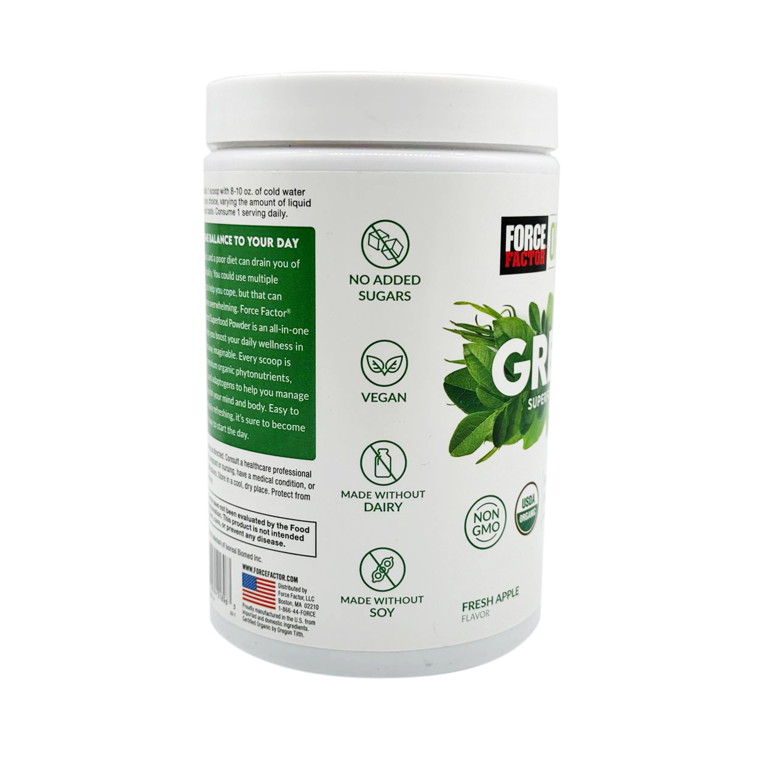 Force Factor Organics Greens Superfood Powder - 11.10 oz - 30 Servings 