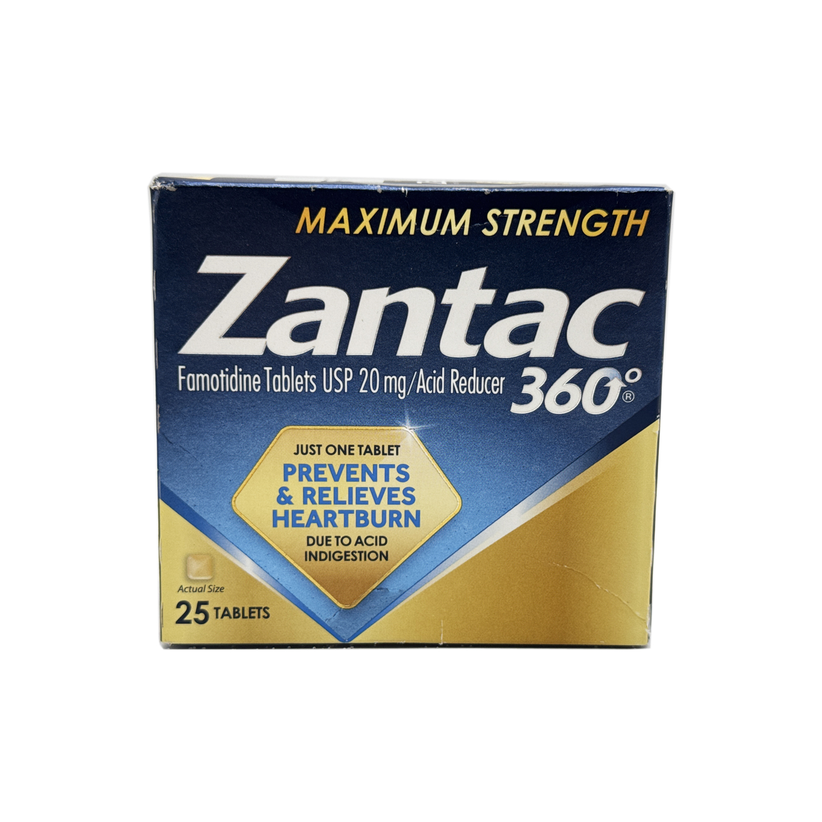 Zantac Maximum Strength 360 Famotidine 20 Mg 25 Tablets Exp 09/2026
