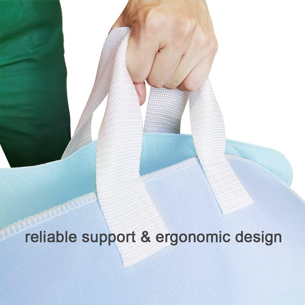 AGOOLIIU 2 Pack Bed Pads for Incontinence Positioning Bed Pad with Handles for Lift and Transfer Reusable Waterproof Bed Pads Washable Incontinence Bed Pads for Elderly Hospital Home Care 36” × 34”