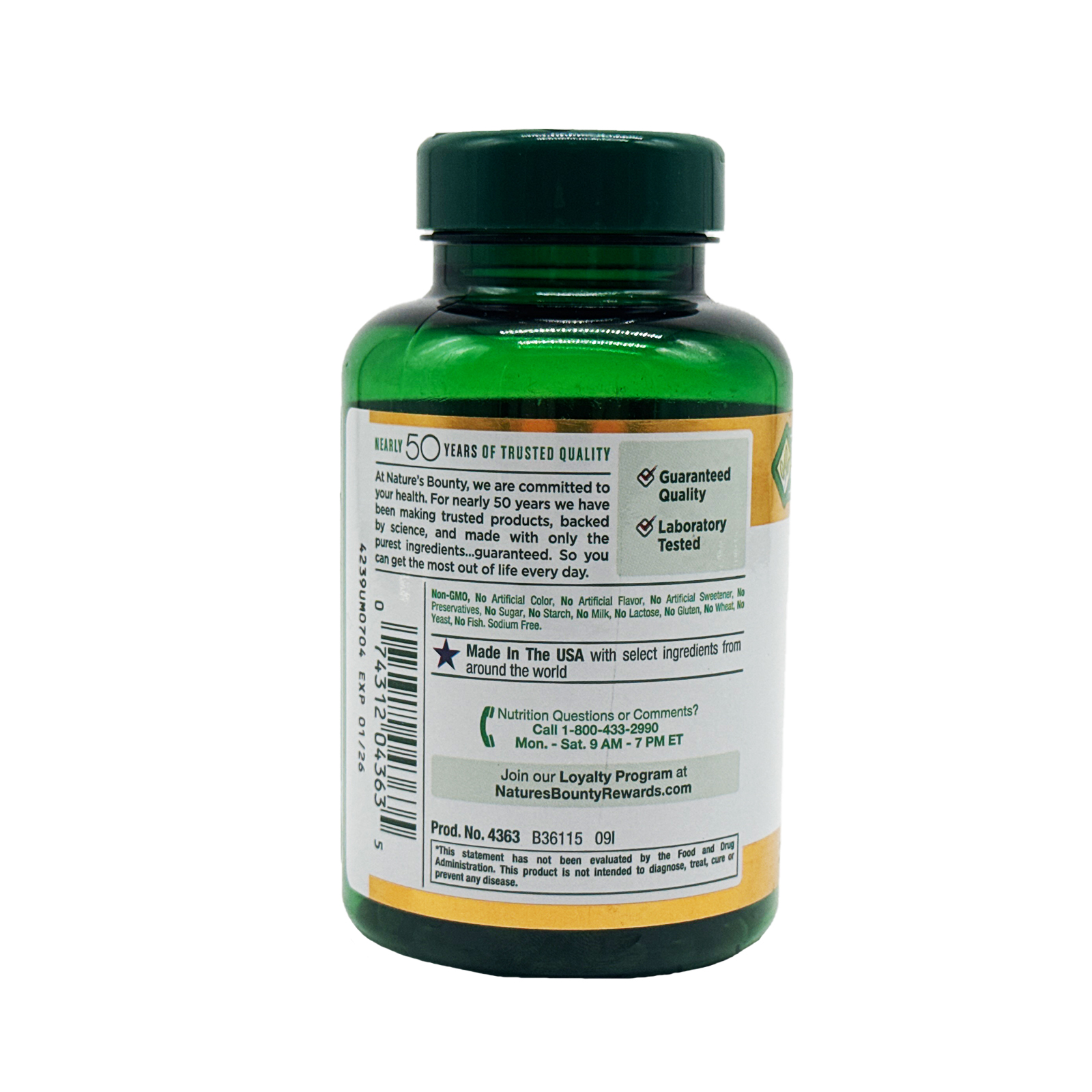 Nature's Bounty Cranberry Plus Vitamin C Softgels 4200mg, 250 Ct