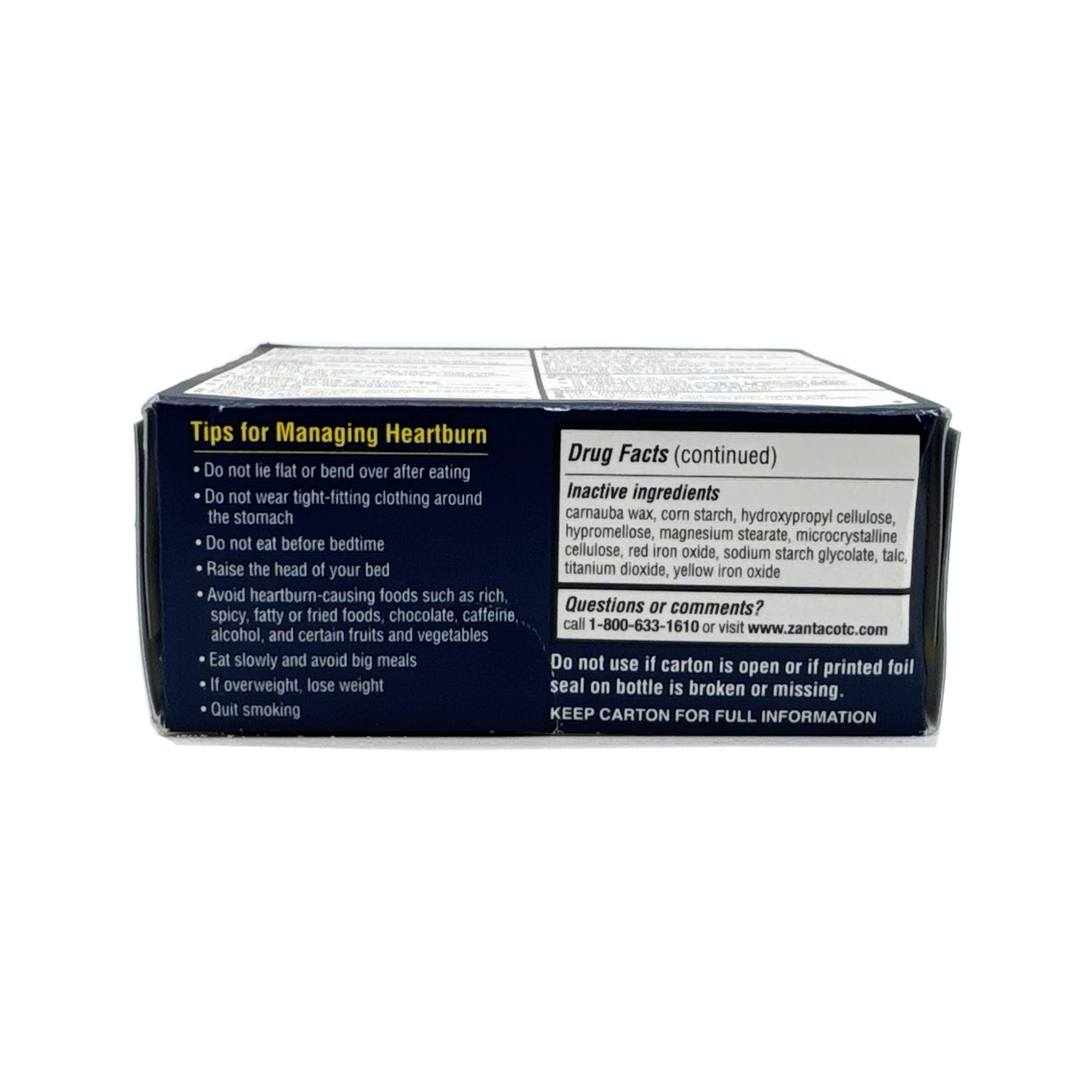 Zantac Maximum Strength 360 Famotidine 20 Mg 25 Tablets Exp 09/2026