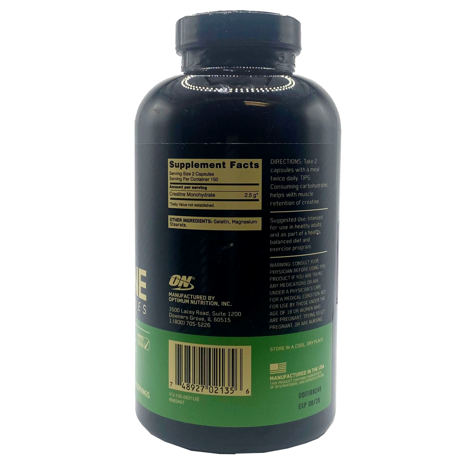 Optimum Nutrition Micronized Creatine Monohydrate 300 Capsules